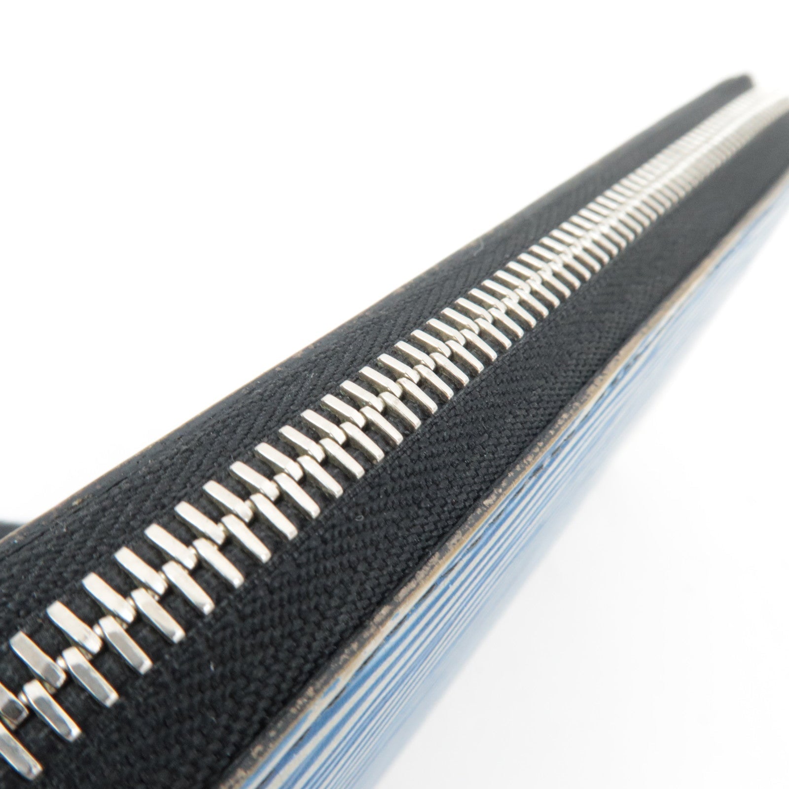 Louis Vuitton Epi Denim Zippy Long Wallet Blue M61862 MI2117 *Dust bag