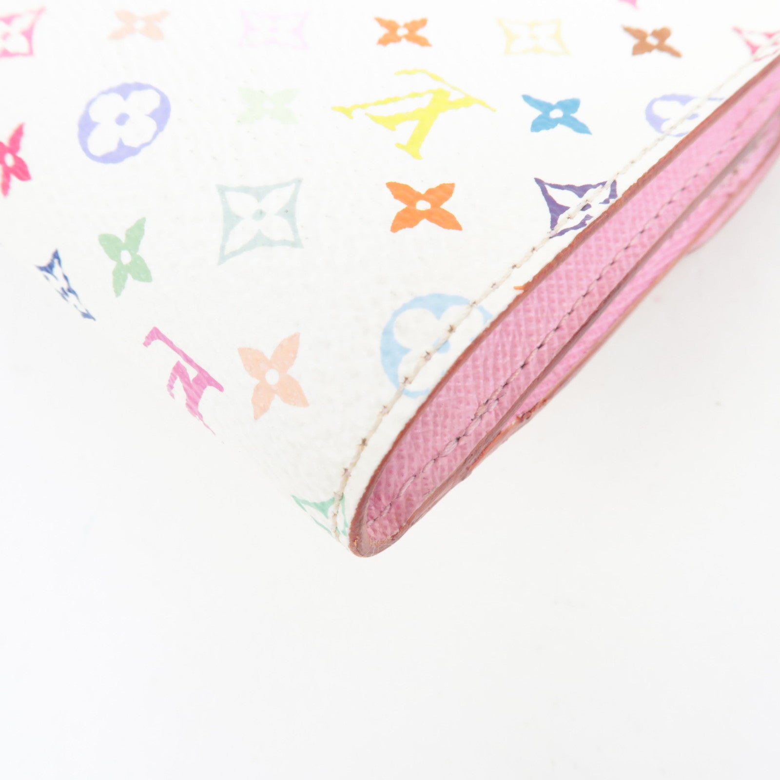 Louis Vuitton Monogram Multicolor Portefeuille Joy Wallet Blanc M60280 TN1112