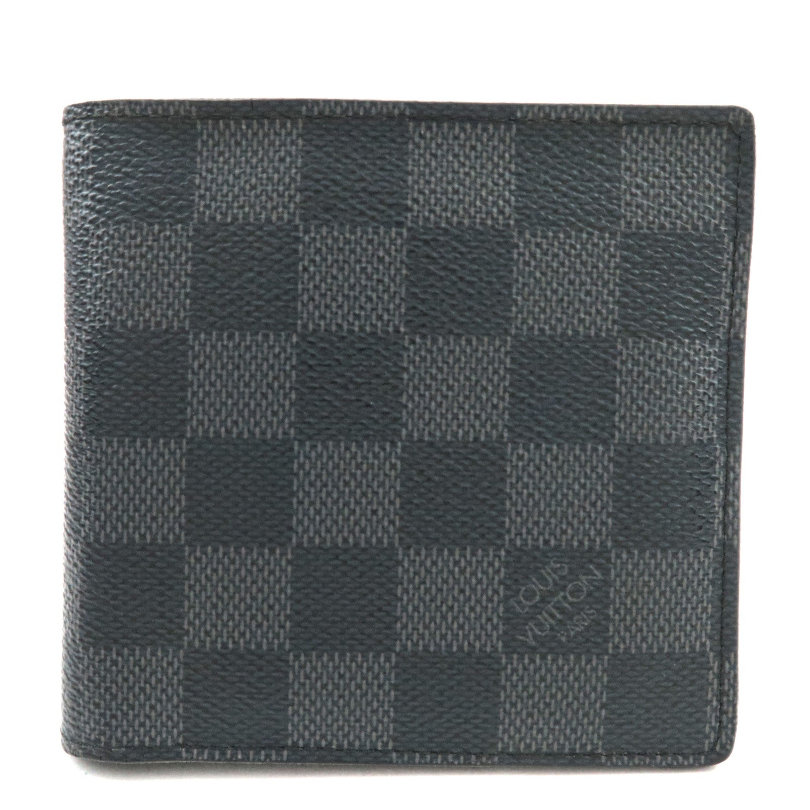 Louis Vuitton Damier Graphite Portefeuille Marco BI-Fold Wallet N62664 CA0059 77244