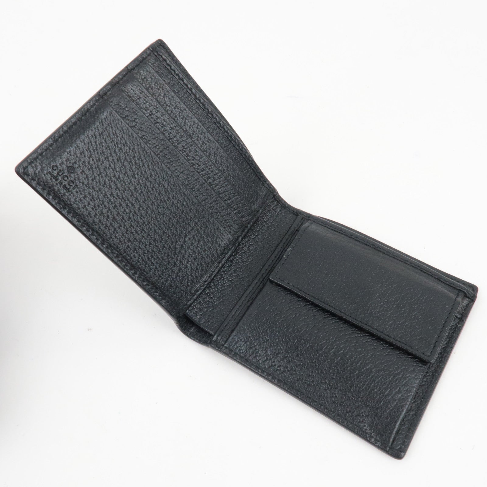 GUCCI Off The Grid Bi-Fold Wallet Canvas Leather Black 625574