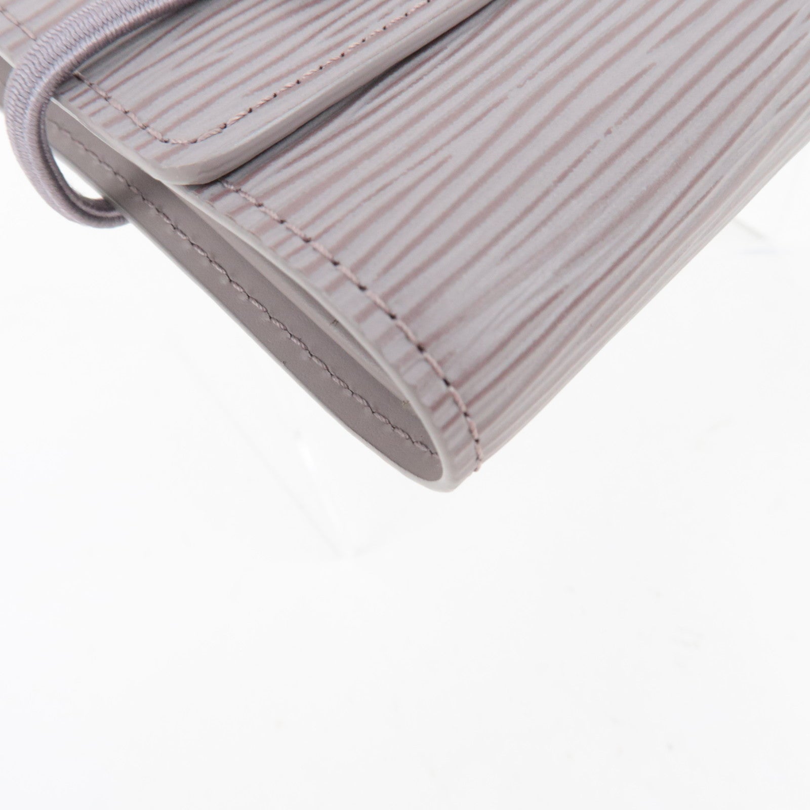 Louis Vuitton Epi Portefeuille Elastic Wallet Lilac M6346B MI0081