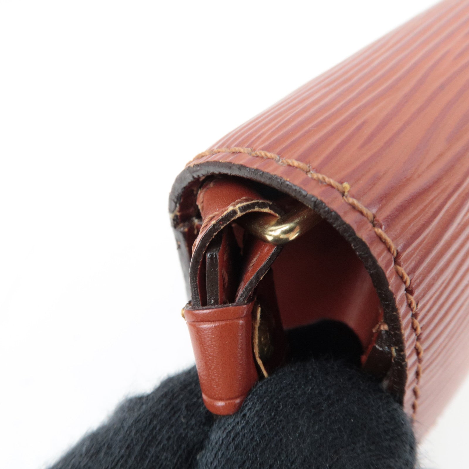 Louis Vuitton Epi Sellier Dragonne Clutch Bag Kenya Brown M52613 TH0947 *Keys