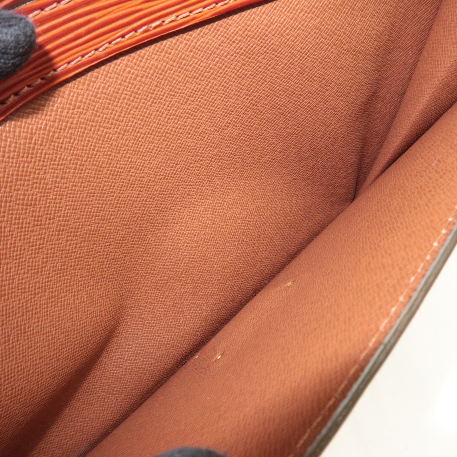 Louis Vuitton Epi Sellier Dragonne Clutch Bag Kenya Brown M52613 TH0947 *Keys