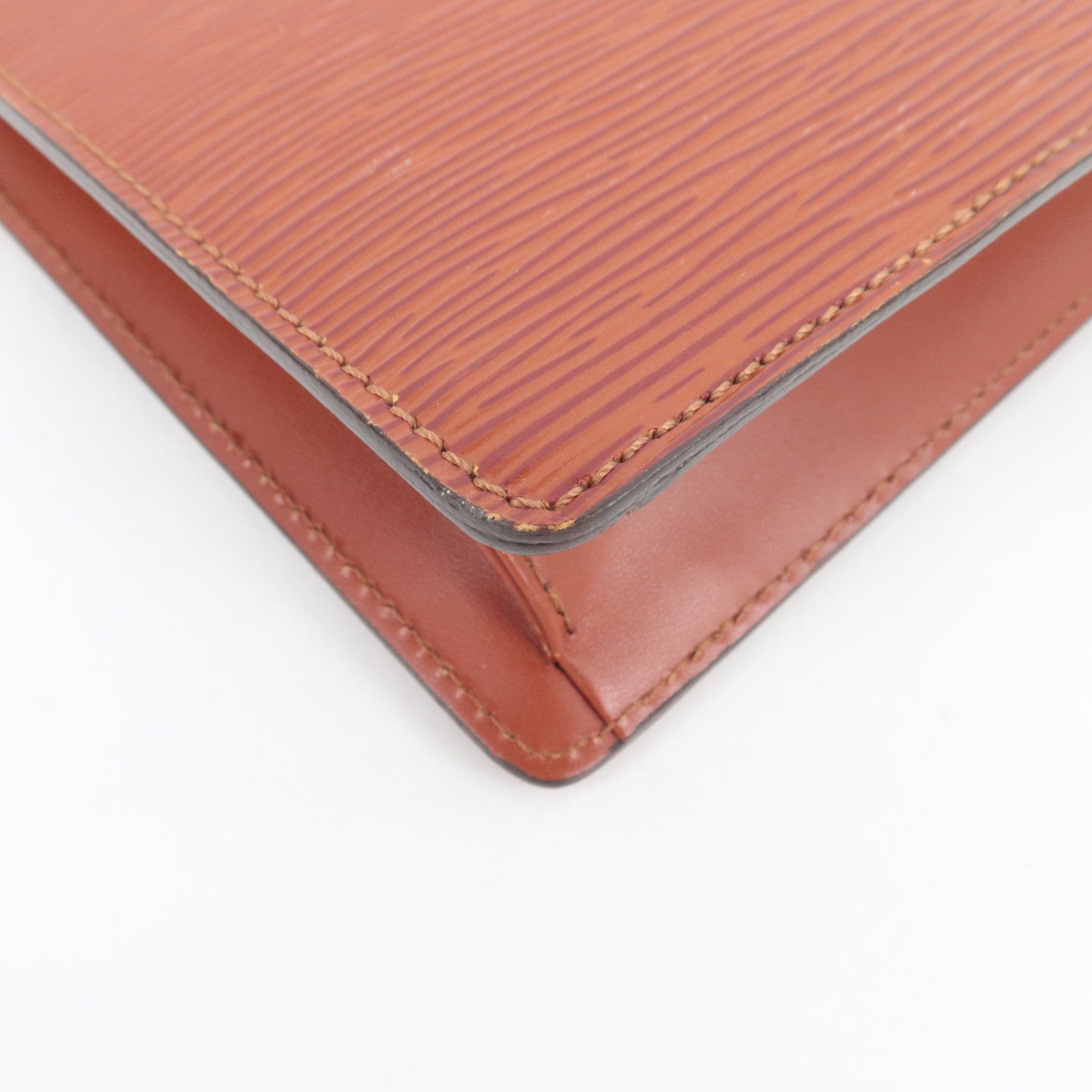 Louis Vuitton Epi Sellier Dragonne Clutch Bag Kenya Brown M52613 TH0947 *Keys