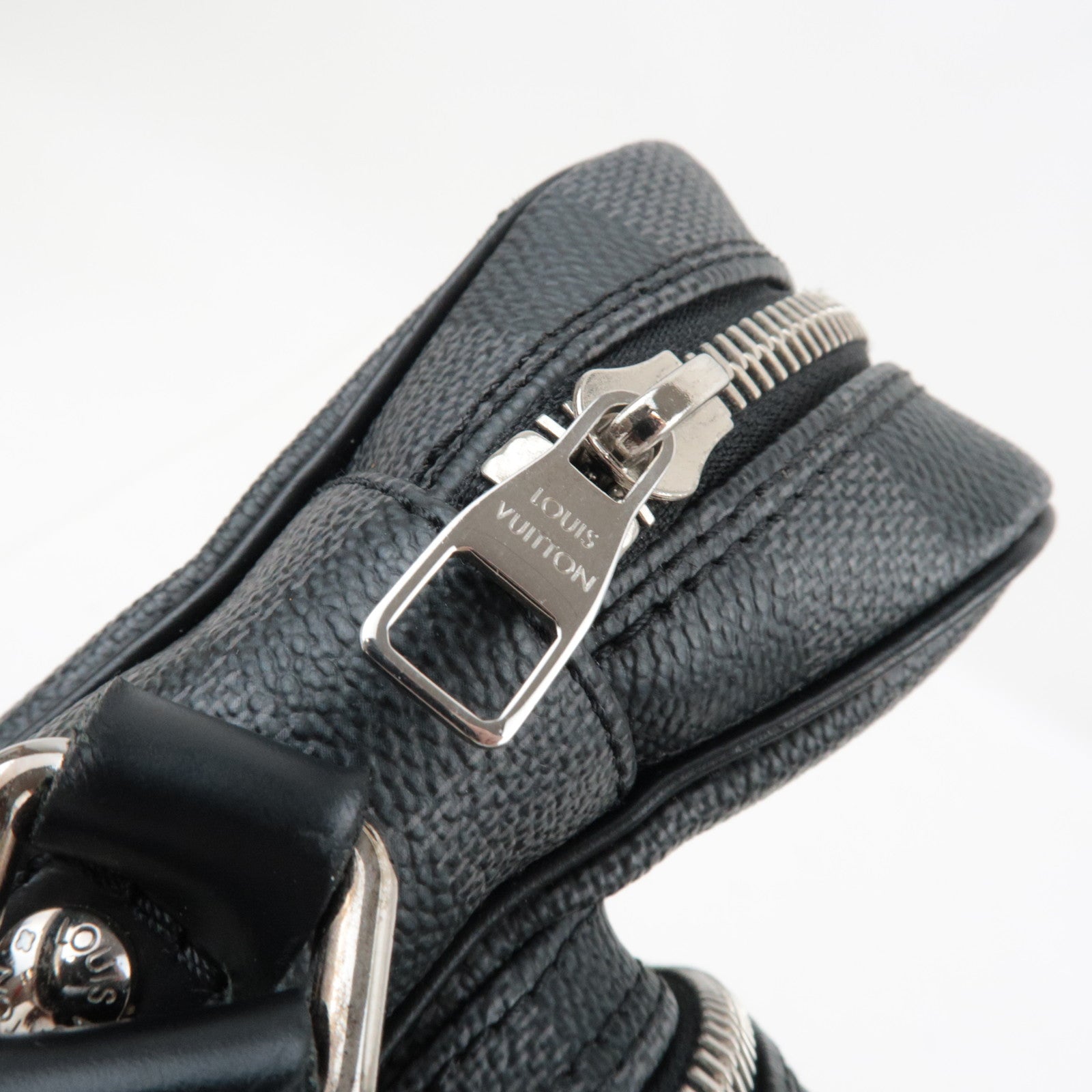 Louis Vuitton Damier Graphite Rem Shoulder Bag N41446 TH3098