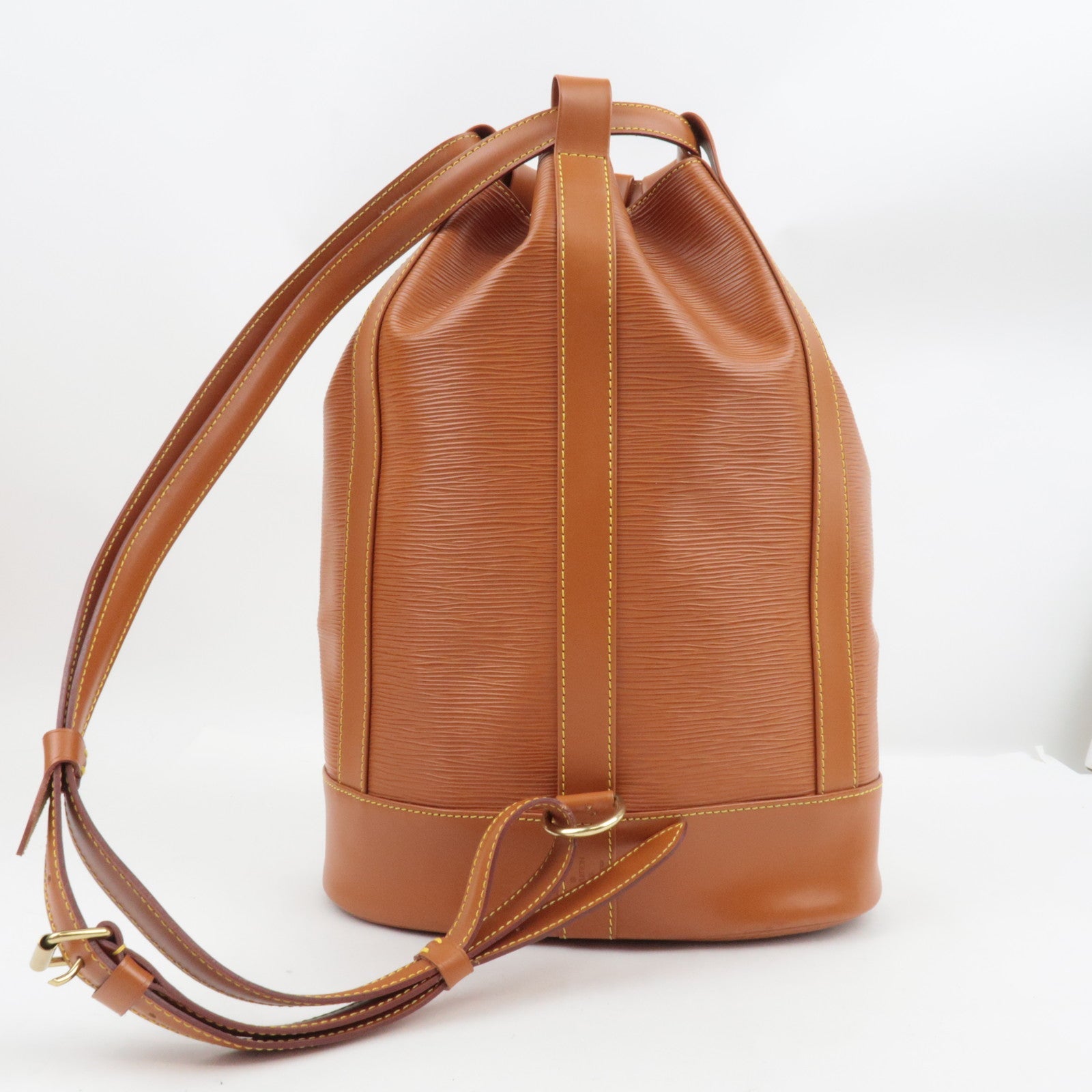 Louis Vuitton Epi Randonnee PM Shoulder Bag Zipang Gold M52358 AR0995