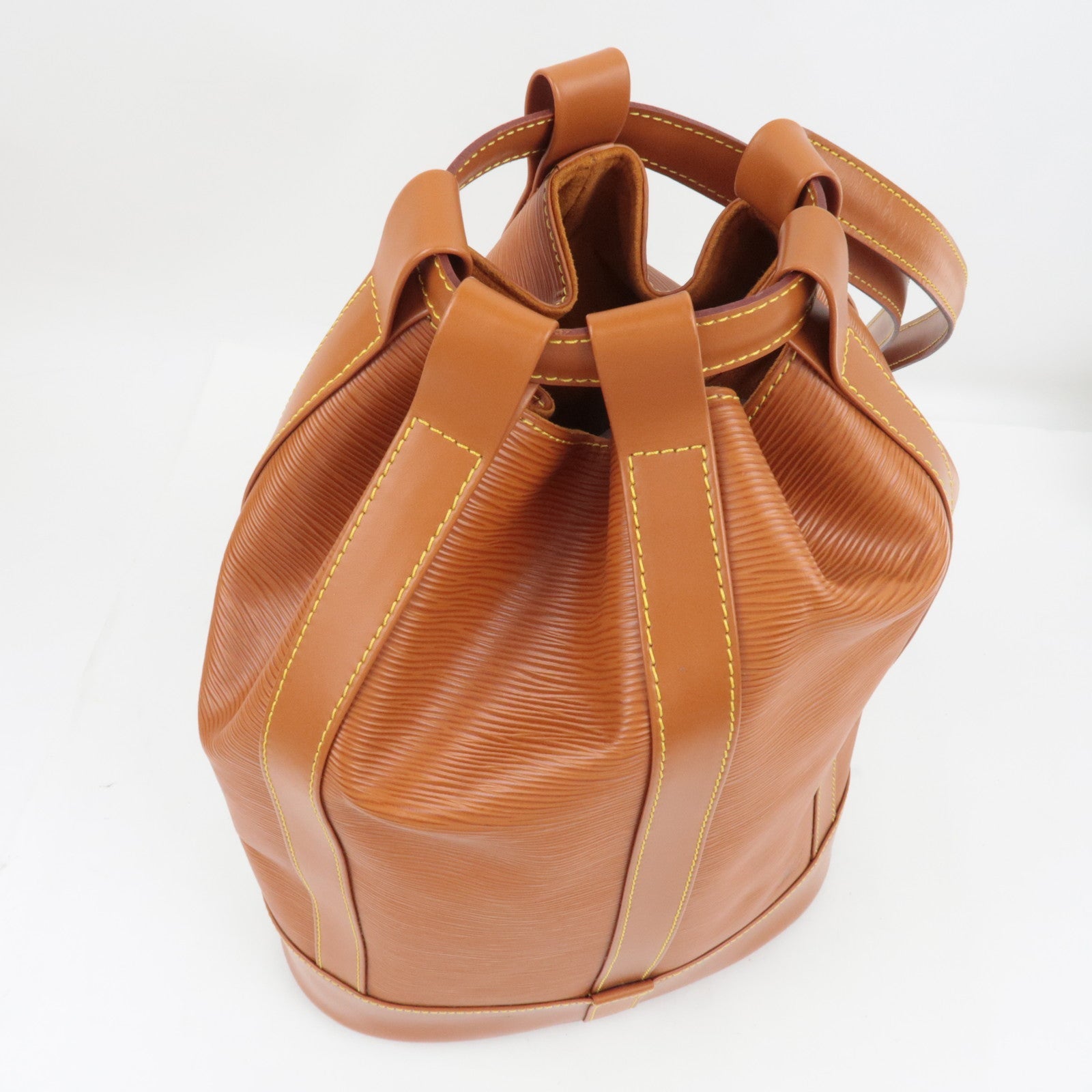 Louis Vuitton Epi Randonnee PM Shoulder Bag Zipang Gold M52358 AR0995