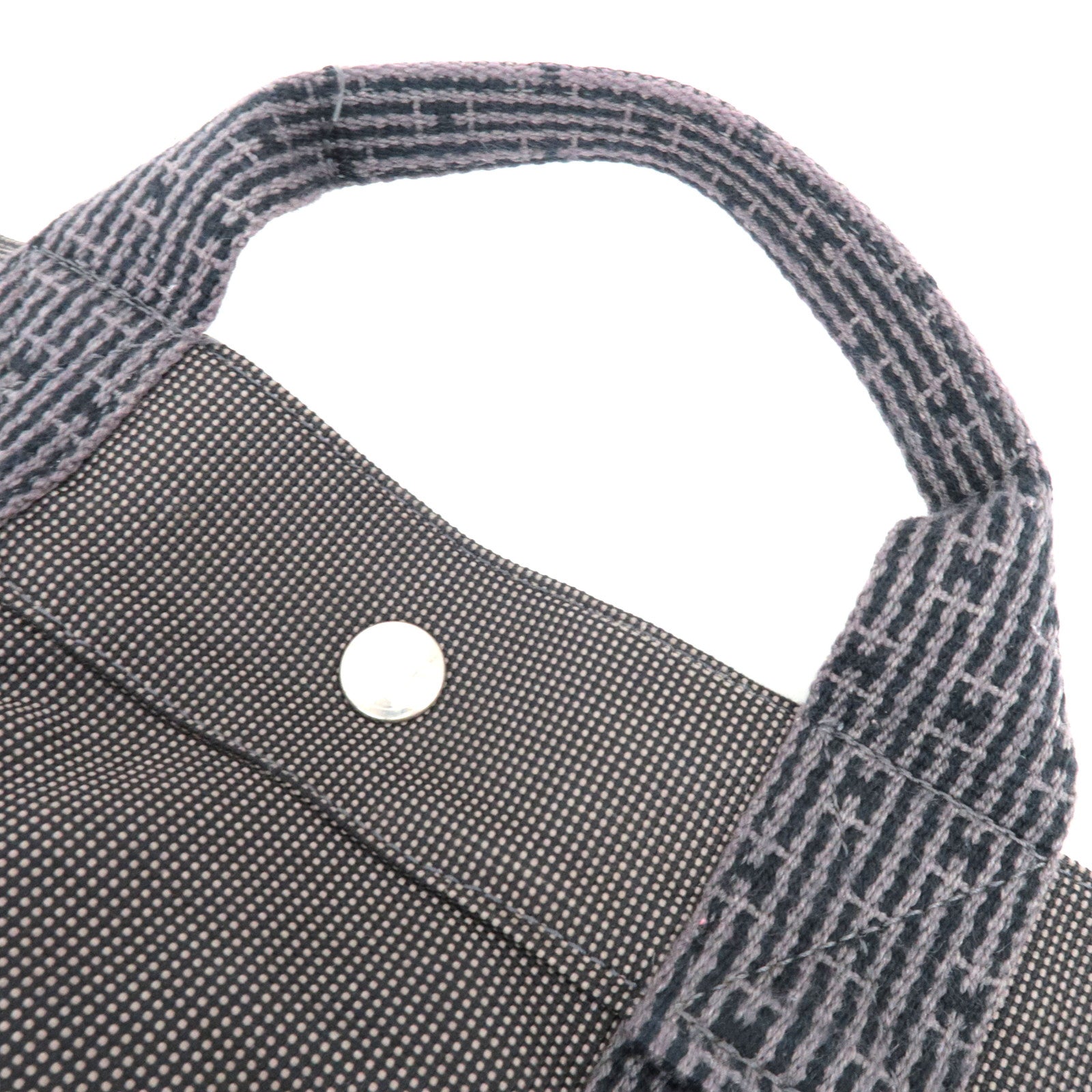 HERMES Her Line A Dos MM Backpack Nylon Canvas Gray *Lock