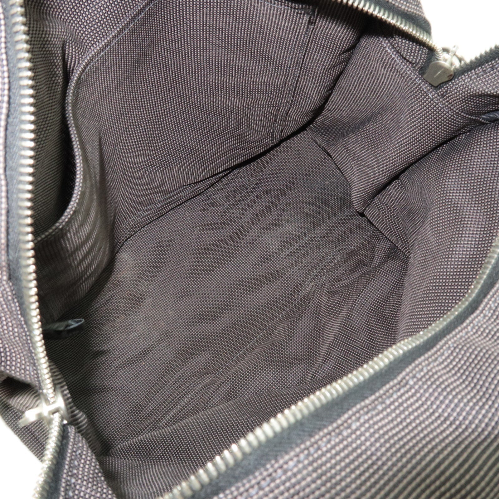 HERMES Her Line A Dos MM Backpack Nylon Canvas Gray *Lock