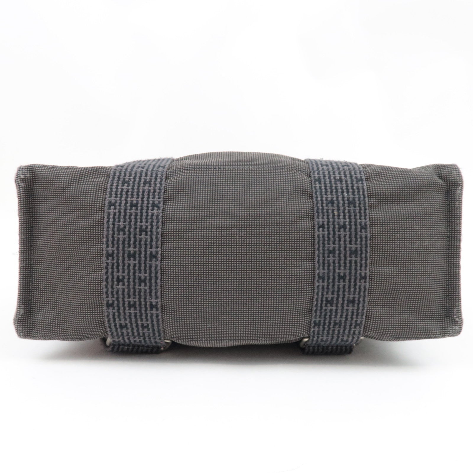 HERMES Her Line A Dos MM Backpack Nylon Canvas Gray *Lock