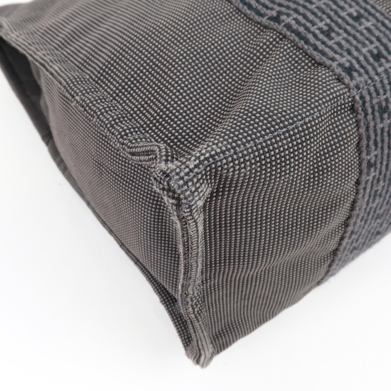 HERMES Her Line A Dos MM Backpack Nylon Canvas Gray *Lock