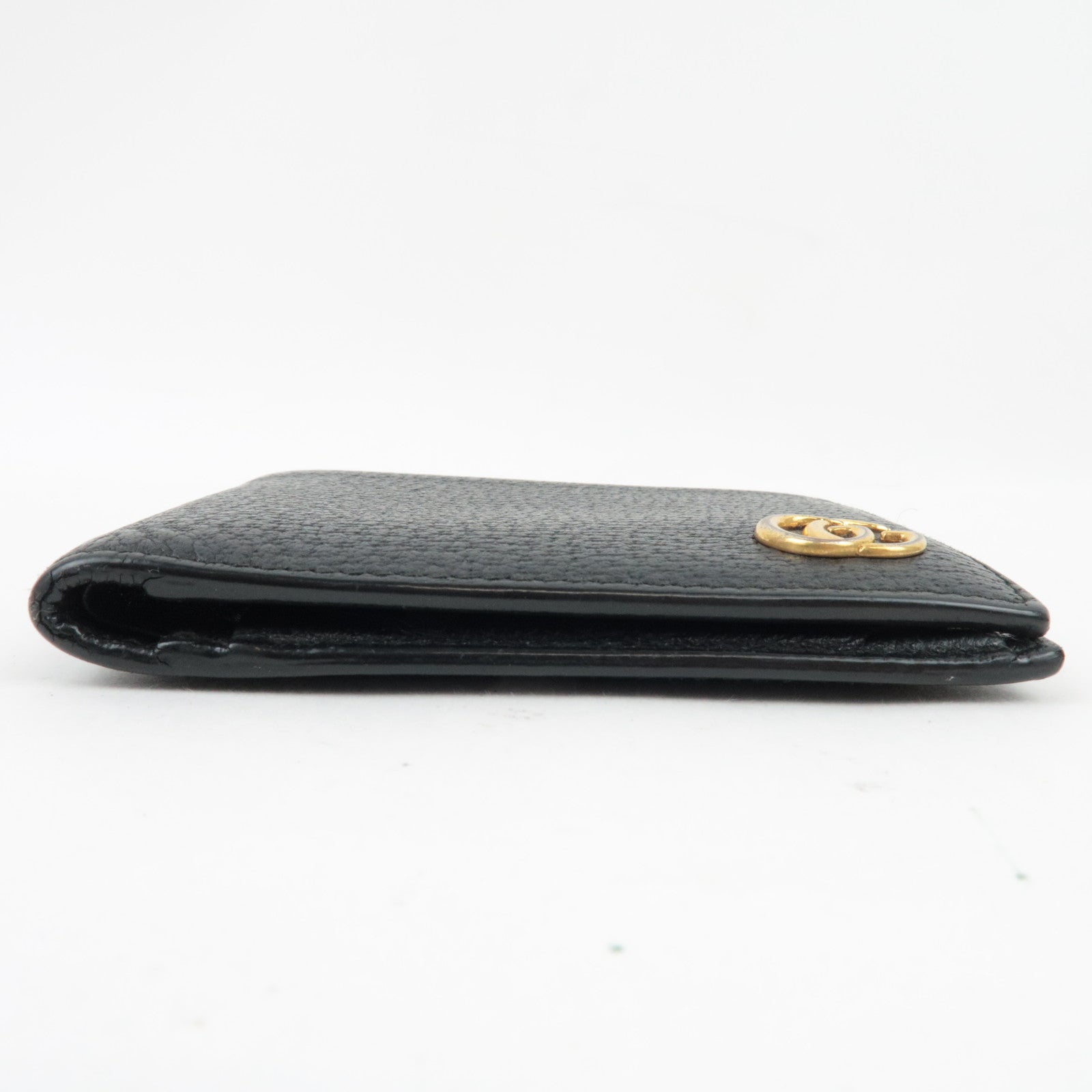 Gucci GG Marmont Bi-Fold Wallet Leather Black 428725 *Box, Dust bag