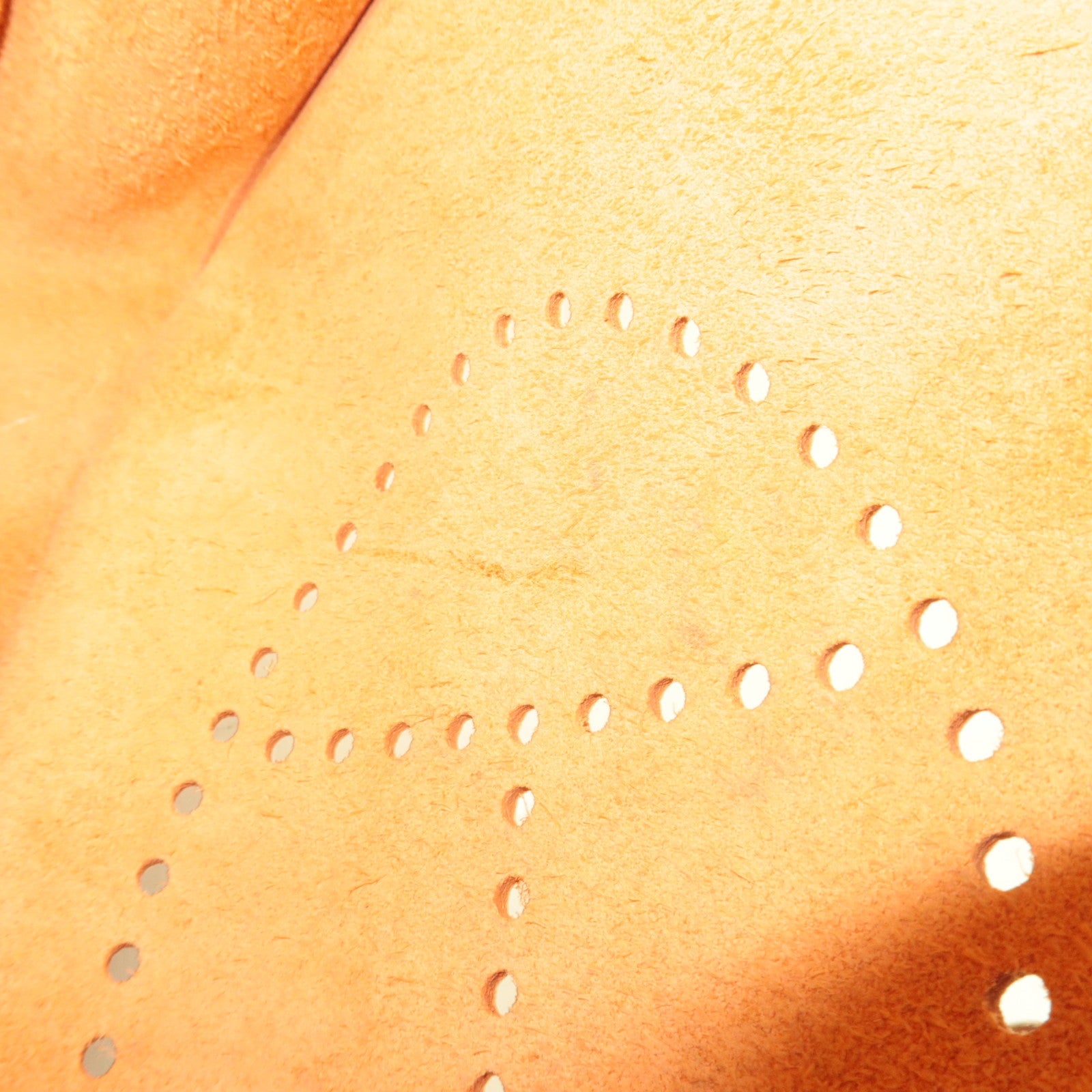 HERMES Evelyn 3 PM Shoulder Bag □I Stamp (2005) Taurillon Clemence Orange Silver HDW *Box, Dust bag, Strap