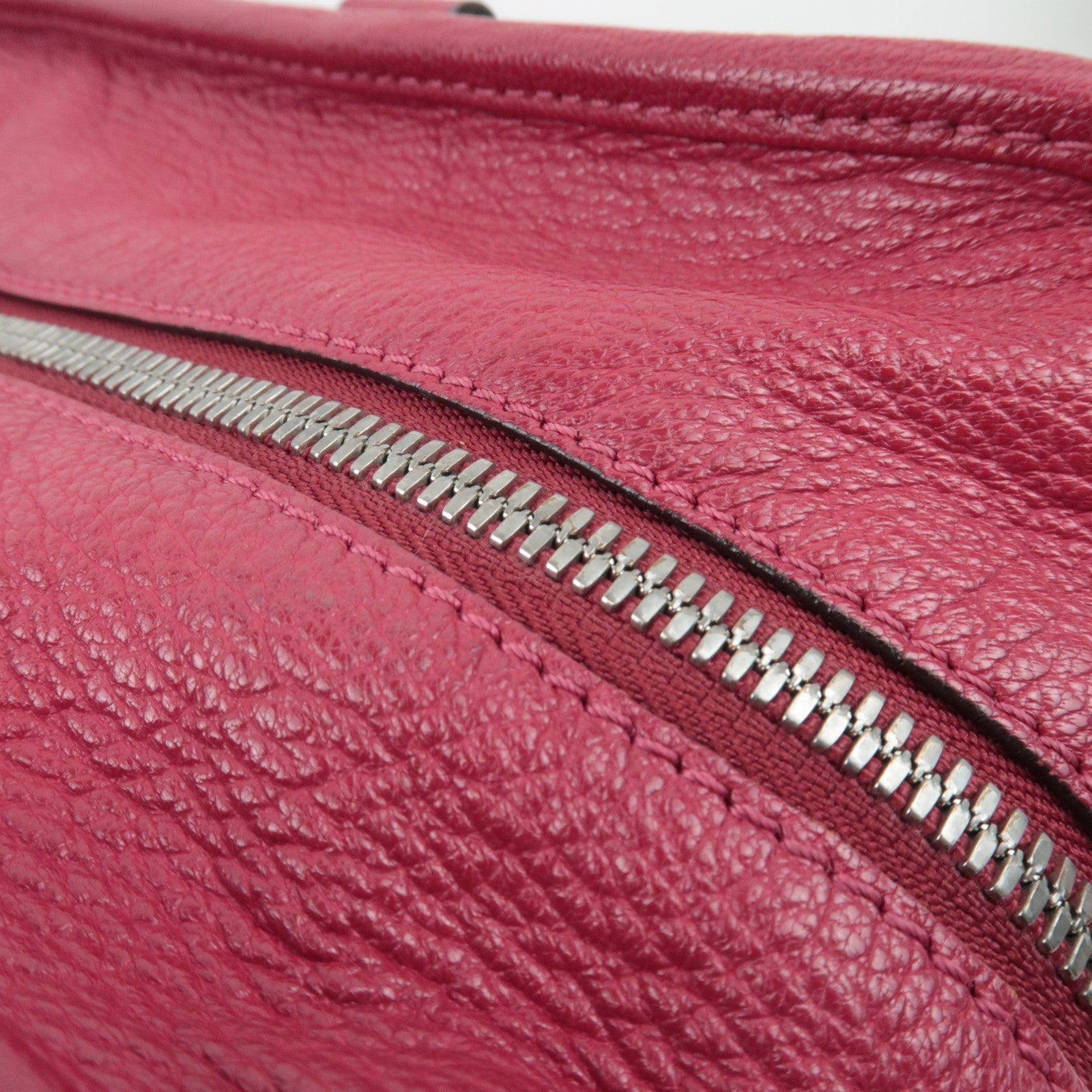 LOEWE Amazona 36 Hand Bag Leather Red *Dust bag, Key Lock, Crochette