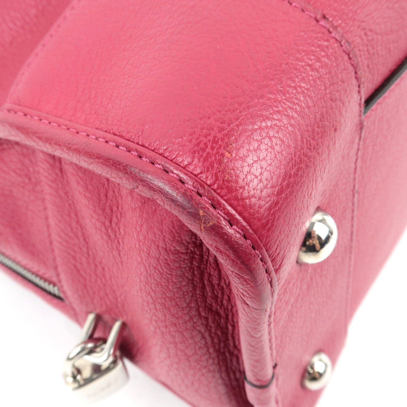 LOEWE Amazona 36 Hand Bag Leather Red *Dust bag, Key Lock, Crochette