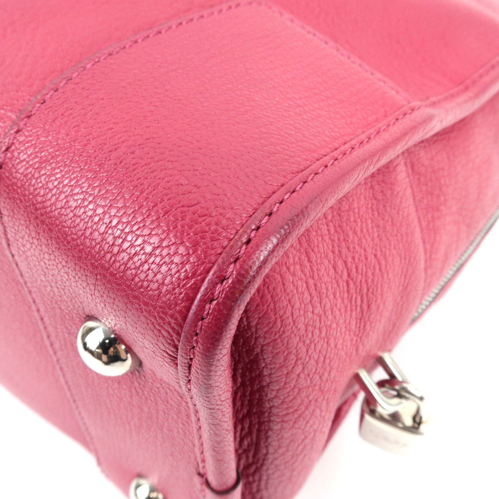 LOEWE Amazona 36 Hand Bag Leather Red *Dust bag, Key Lock, Crochette