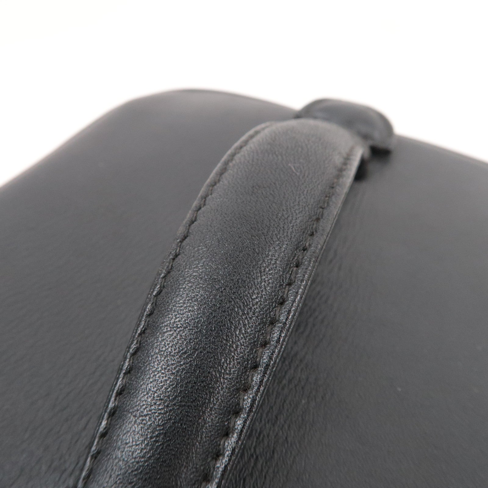 CHANEL Bicolore Vanity Bag Leather Black Gold HDW A01619 3124597