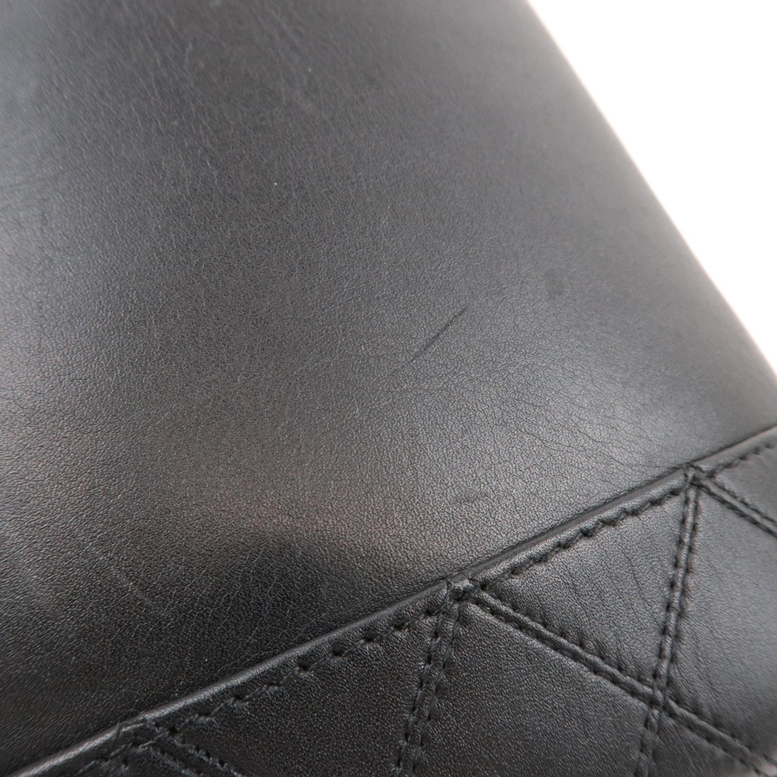 CHANEL Bicolore Vanity Bag Leather Black Gold HDW A01619 3124597