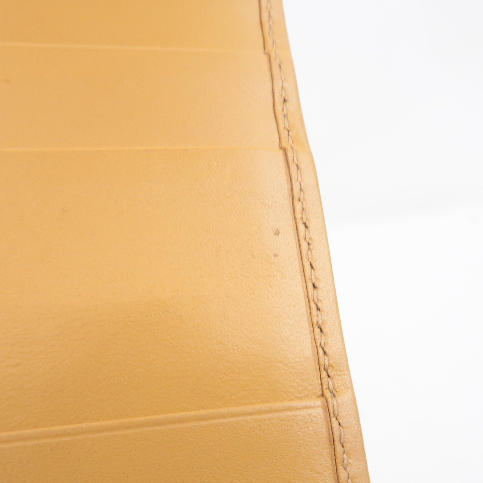 CELINE Macadam Bi-Fold Long Wallet PVC Leather Brown Beige