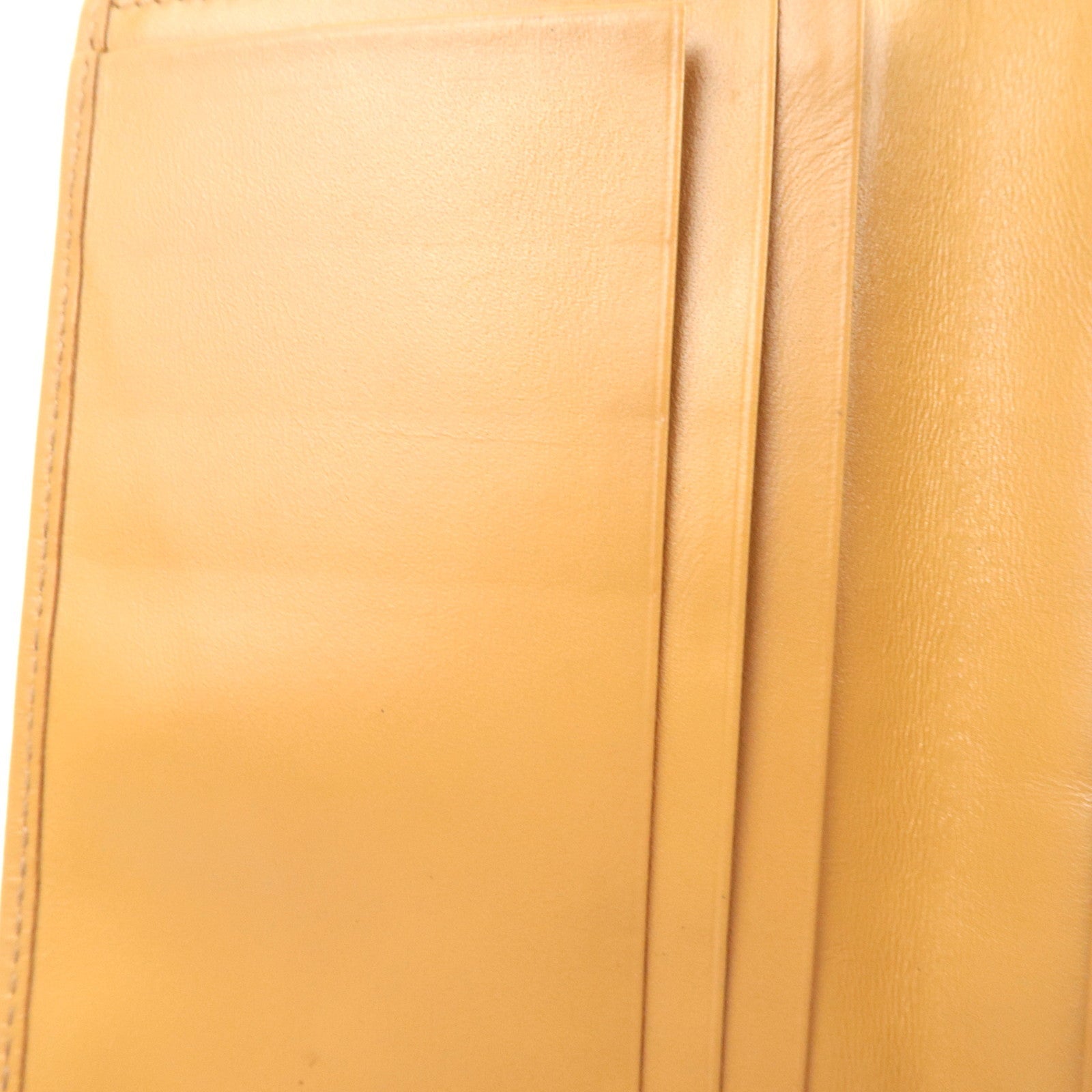 CELINE Macadam Bi-Fold Long Wallet PVC Leather Brown Beige