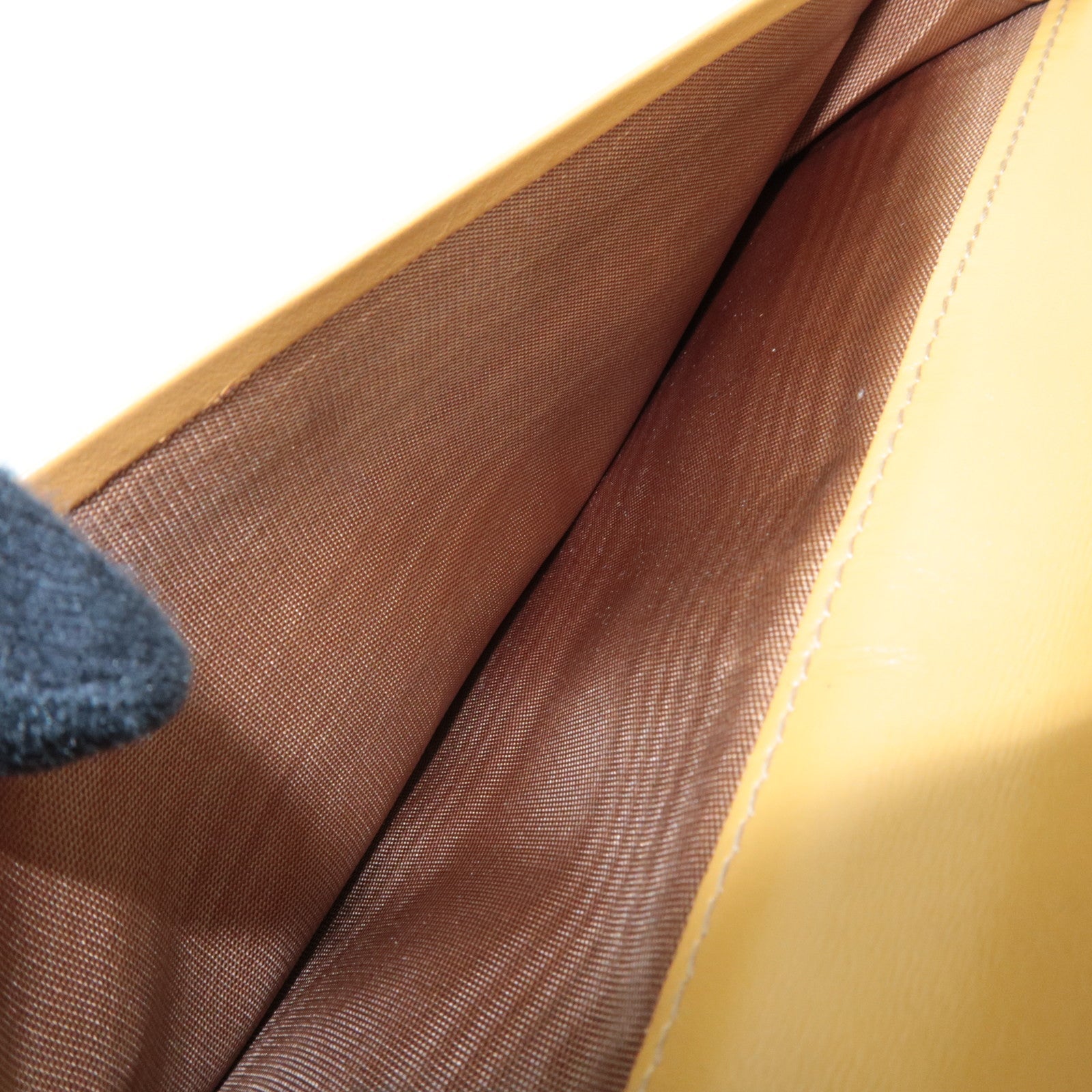 CELINE Macadam Bi-Fold Long Wallet PVC Leather Brown Beige