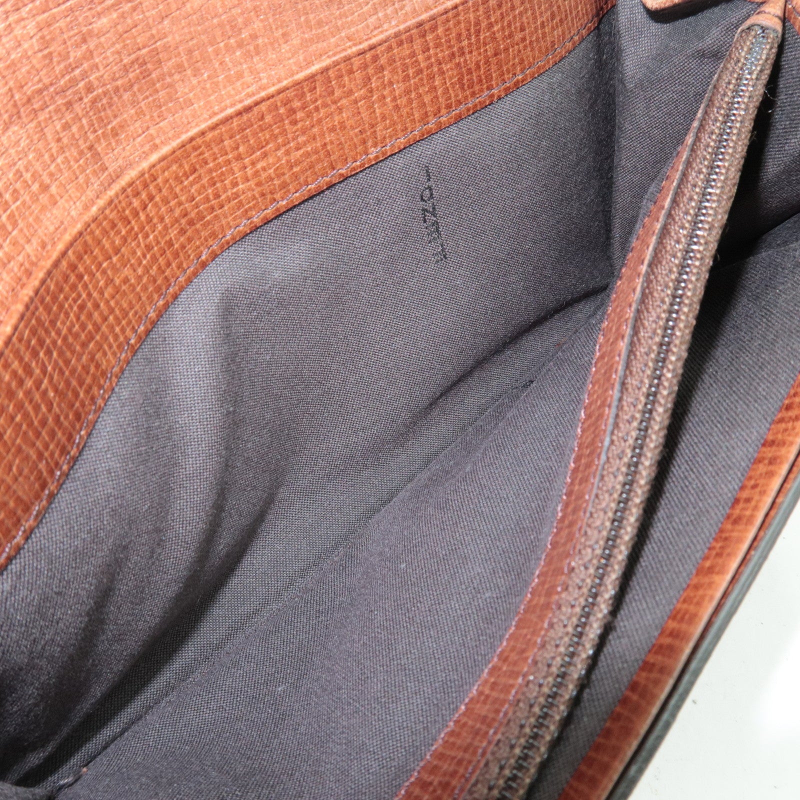 FENDI Zucca Bi-Fold Long Wallet PVC Brown Black 8M0000