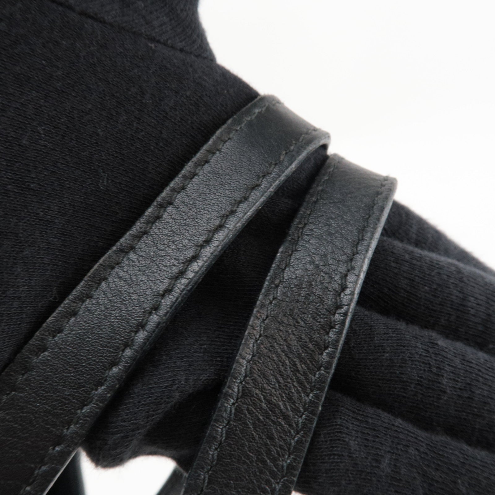 GUCCI Tote Bag GG Canvas Leather Black 31243