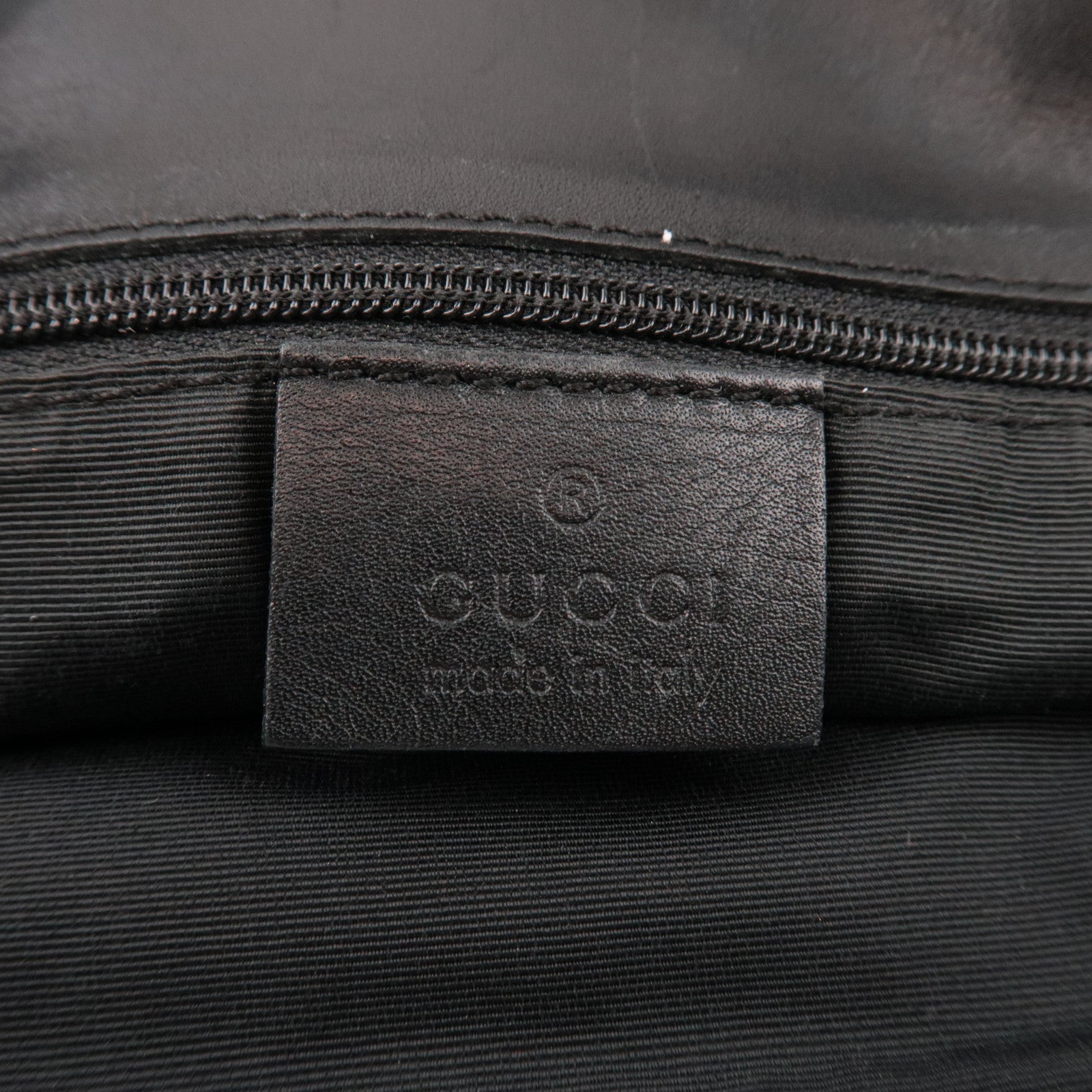 GUCCI Tote Bag GG Canvas Leather Black 31243