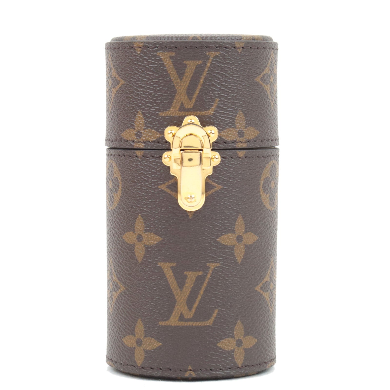 Louis Vuitton Monogram Perfume Bottle 100ml Travel Case LS0153 RFID 77411