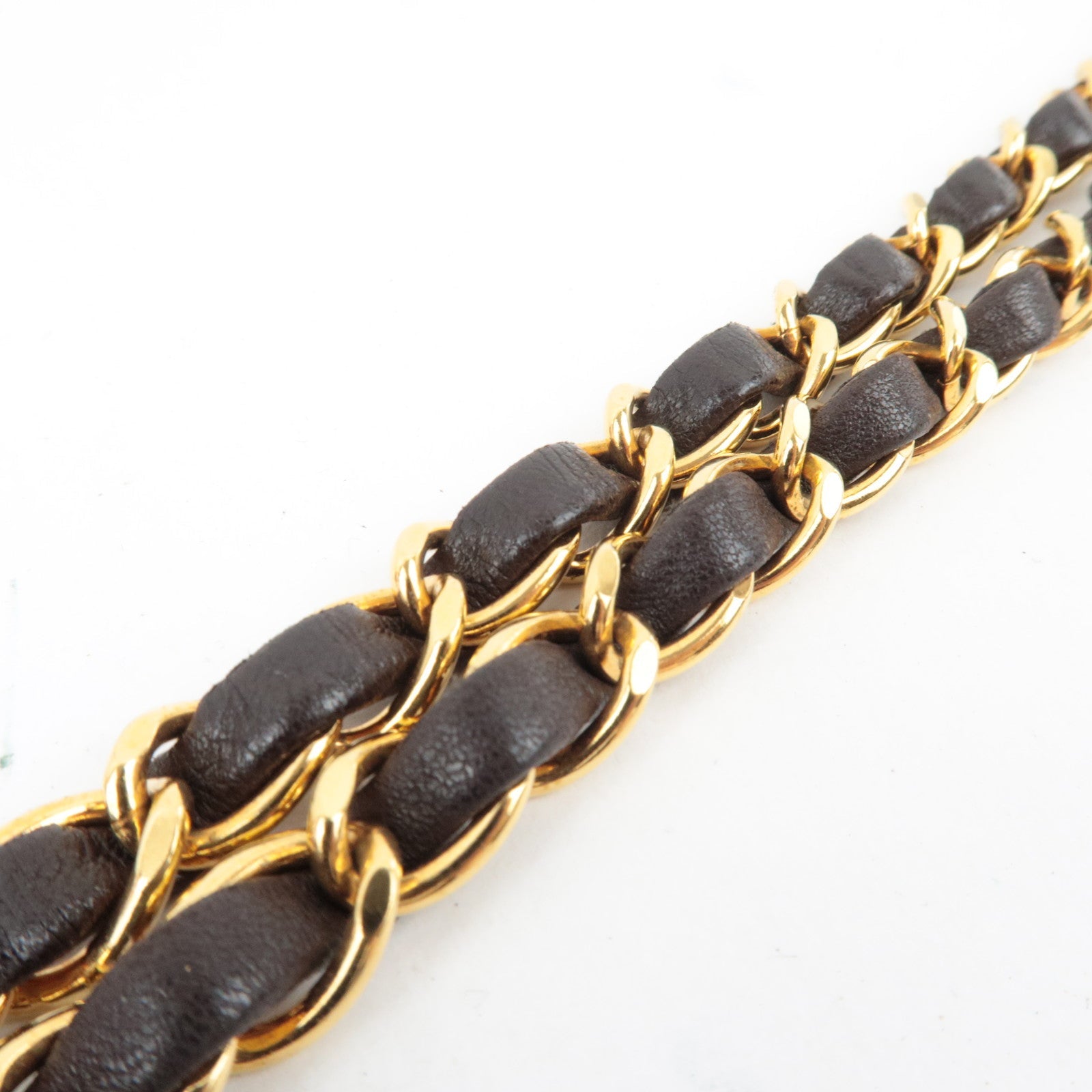 CHANEL Diana Matelasse 25 Chain Shoulder Bag Lambskin Black Gold HDW 3100311 *G card