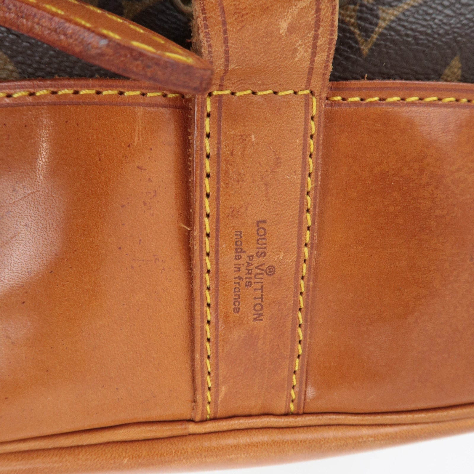 Louis Vuitton Monogram Randonnee GM Shoulder Bag M42244 *Name tag, Pouch