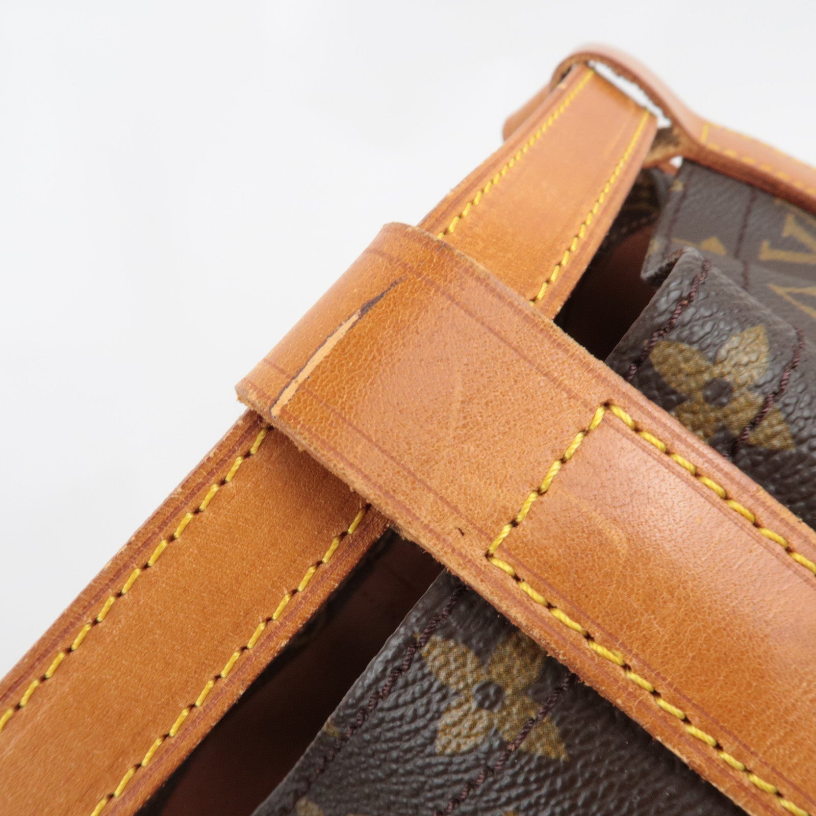 Louis Vuitton Monogram Randonnee GM Shoulder Bag M42244 *Name tag, Pouch