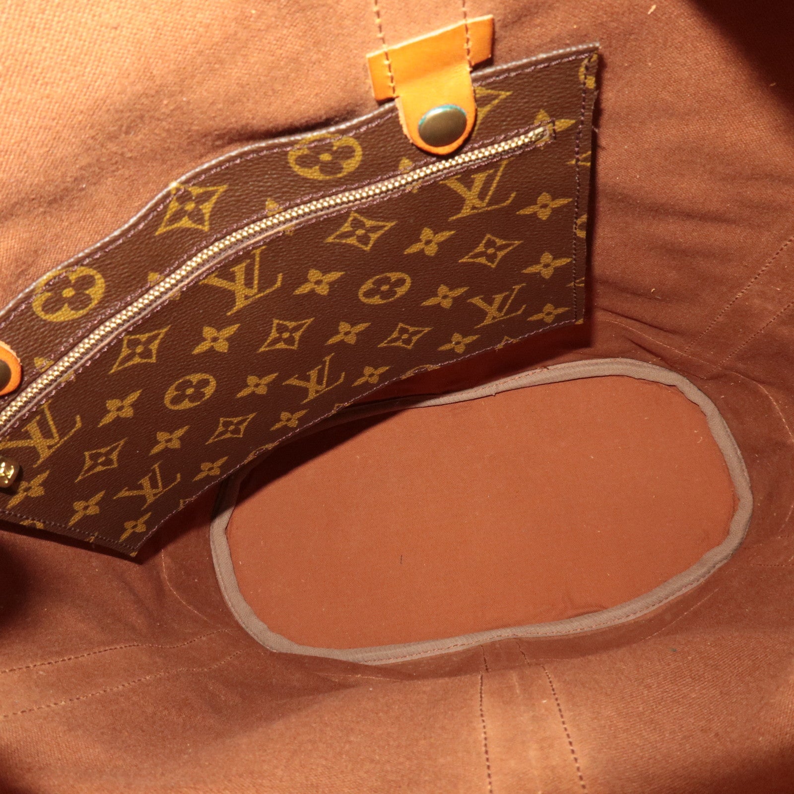 Louis Vuitton Monogram Randonnee GM Shoulder Bag M42244 *Name tag, Pouch