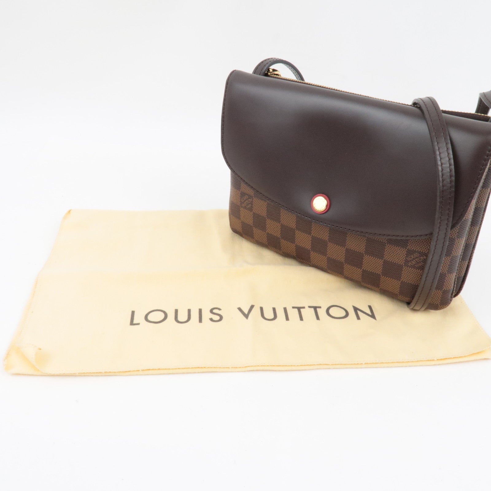 Louis Vuitton Damier Twice Shoulder Bag N48259 AR4105 *Dust bag