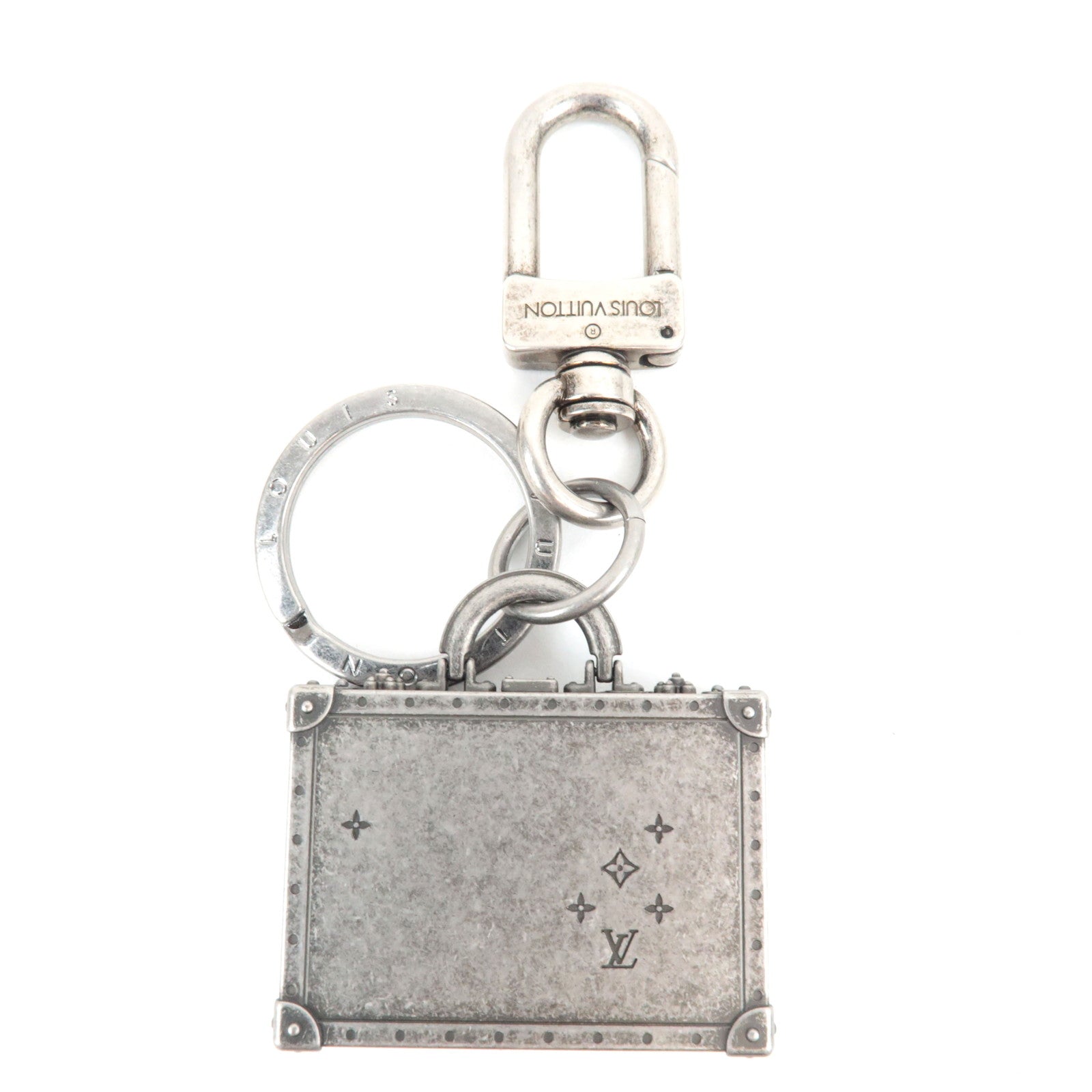 Louis Vuitton The President Bag Charm Metal Vintage Silver M67366 DI1105