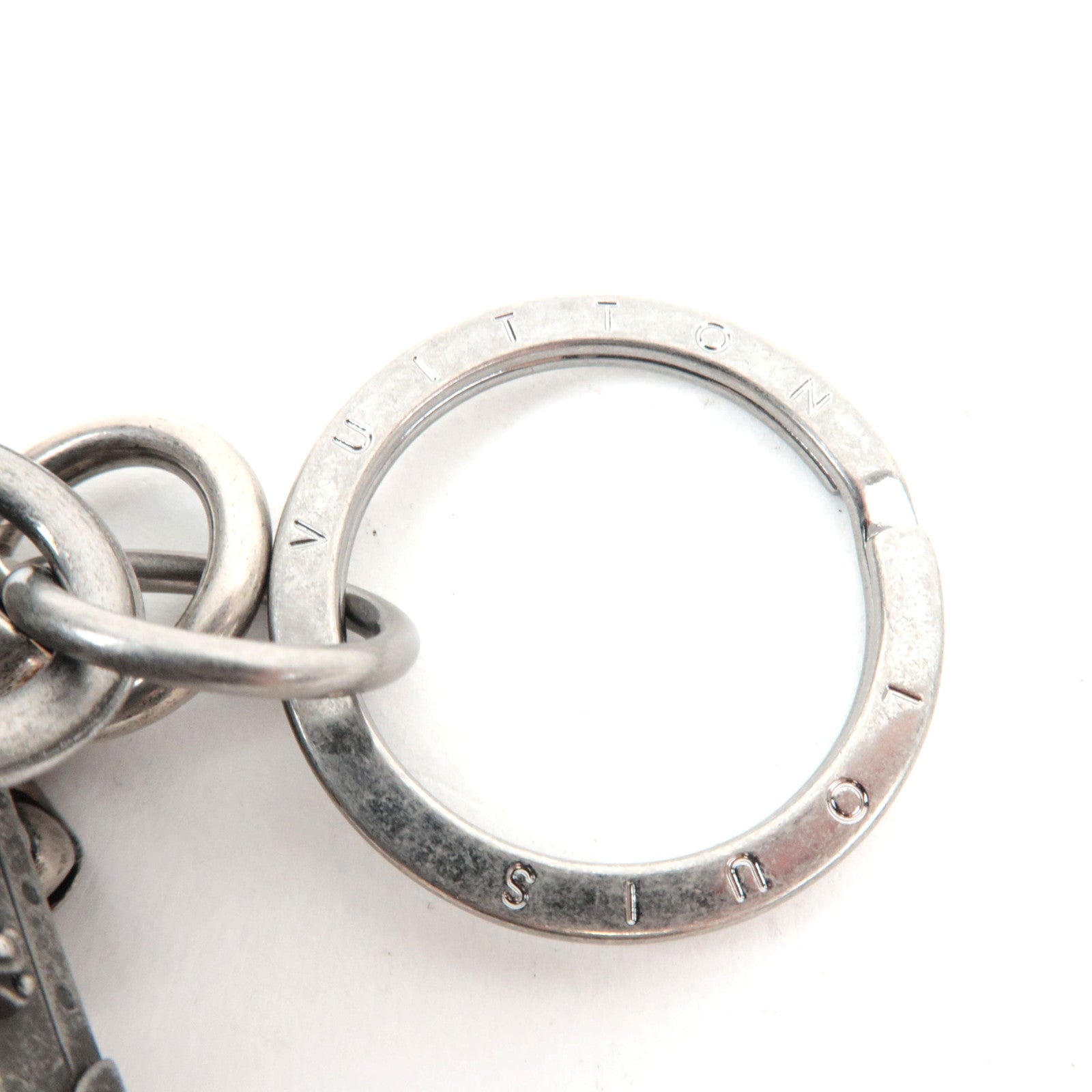 Louis Vuitton The President Bag Charm Metal Vintage Silver M67366 DI1105