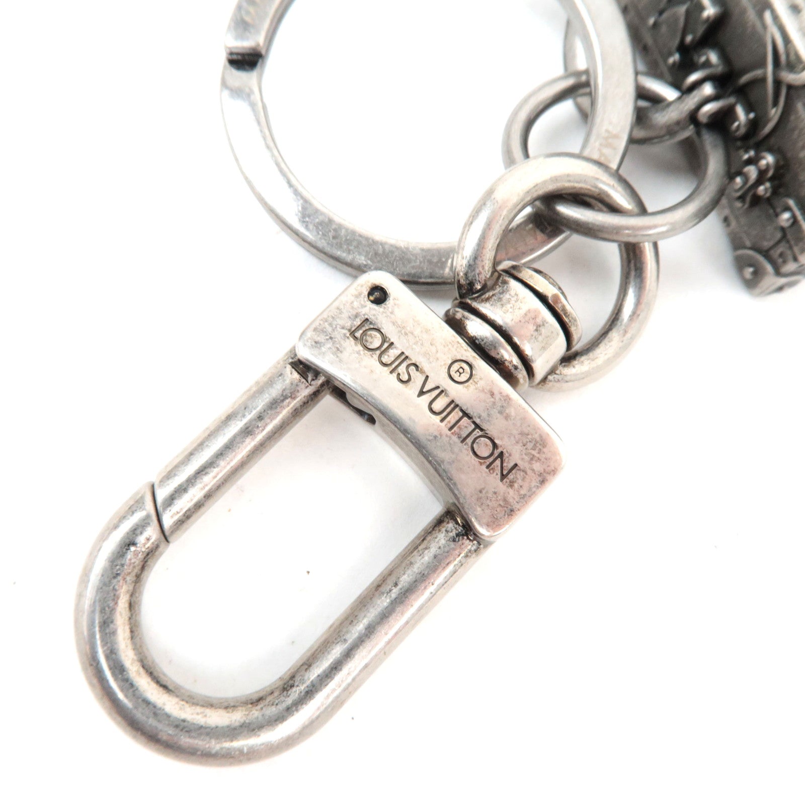 Louis Vuitton The President Bag Charm Metal Vintage Silver M67366 DI1105