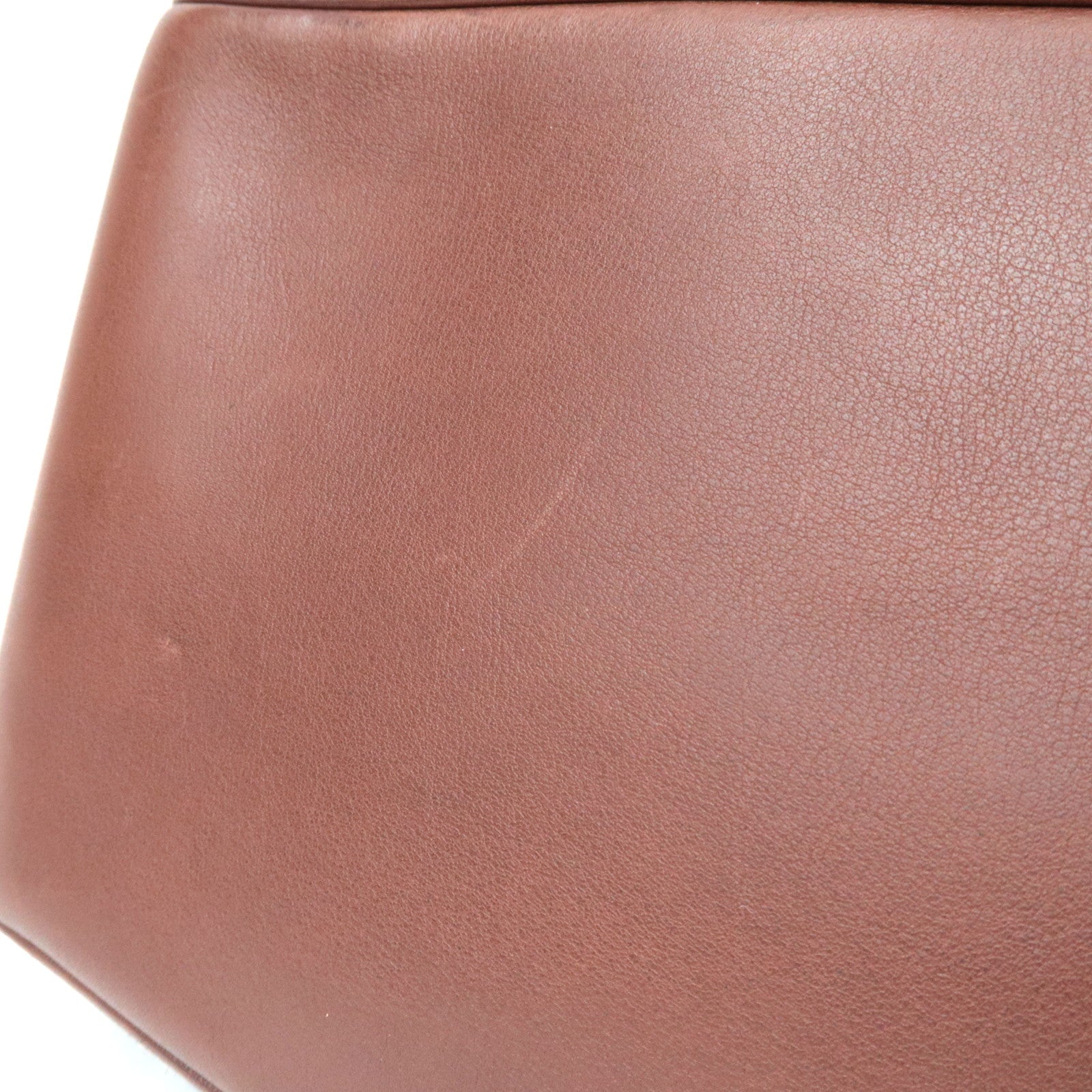 CELINE Paris Macadam Boogie Bag Handbag Denim Leather Blue Brown