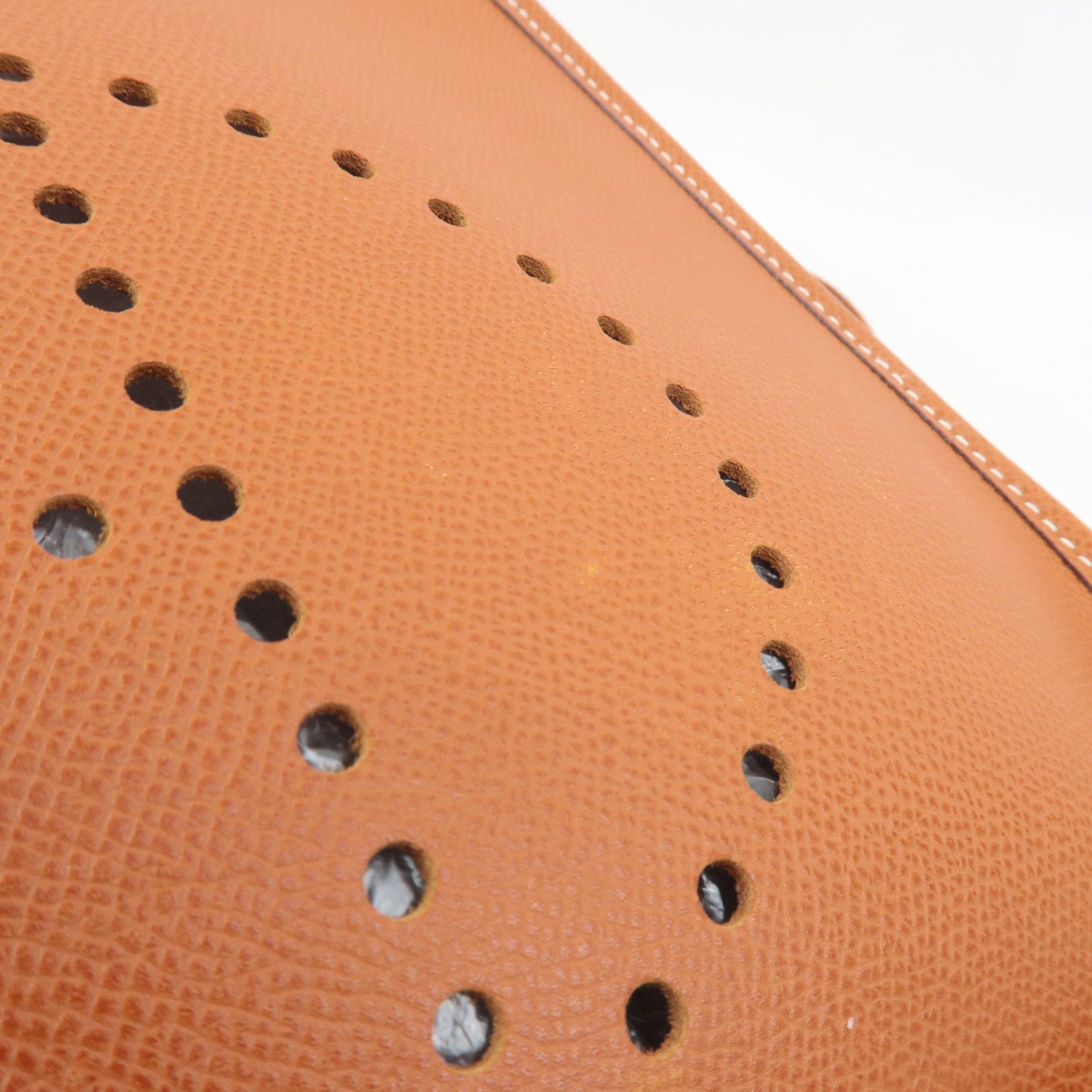 HERMES Evelyne II PM Shoulder Bag □I Stamp (2005) Veau Epsom Gold *Box, Dust bag