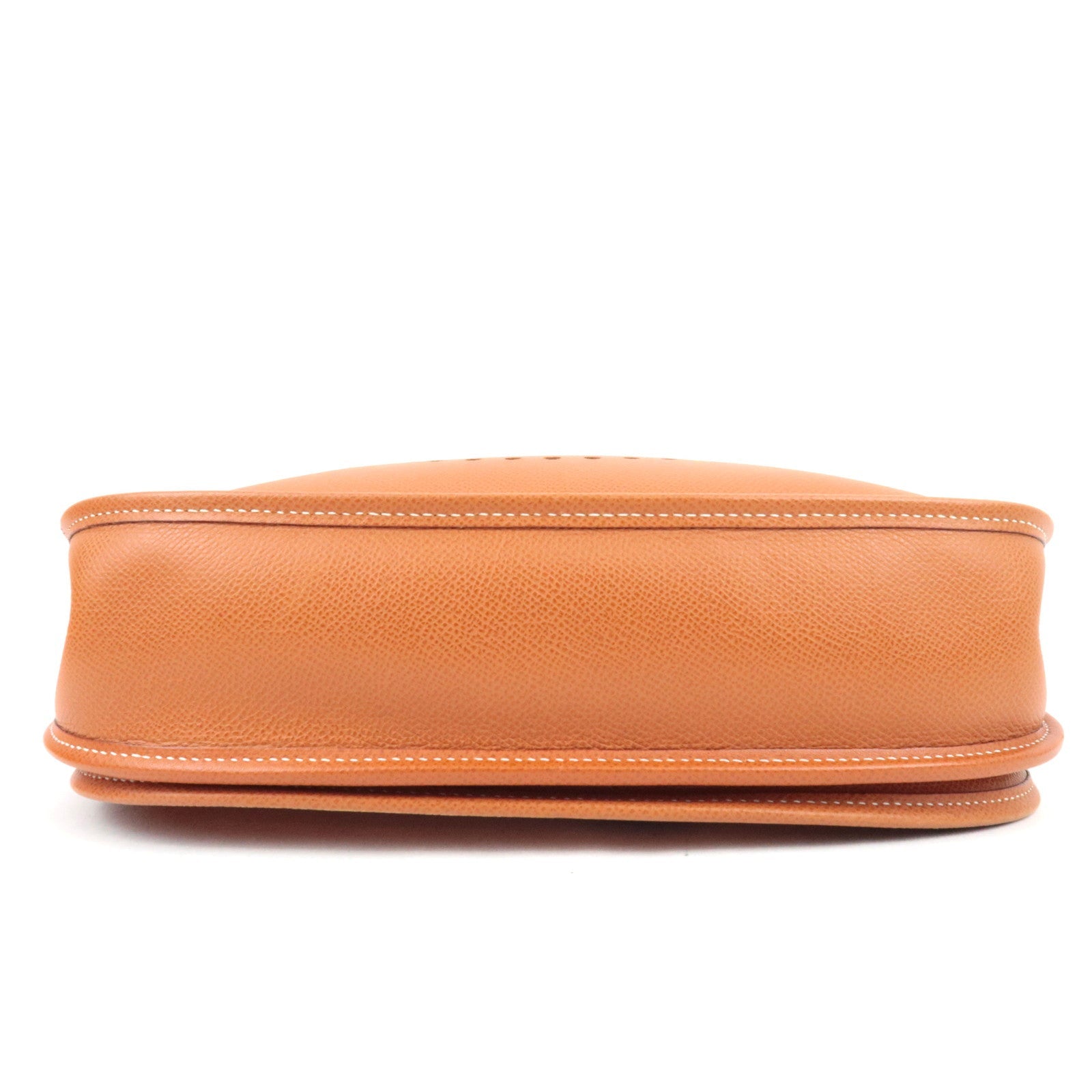 HERMES Evelyne II PM Shoulder Bag □I Stamp (2005) Veau Epsom Gold *Box, Dust bag