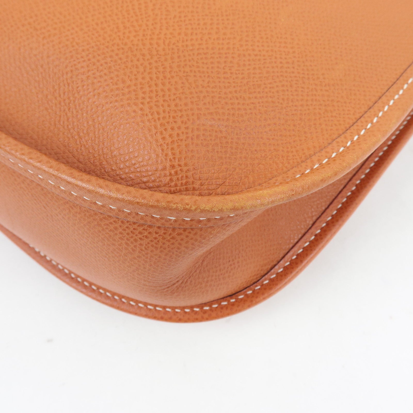 HERMES Evelyne II PM Shoulder Bag □I Stamp (2005) Veau Epsom Gold *Box, Dust bag