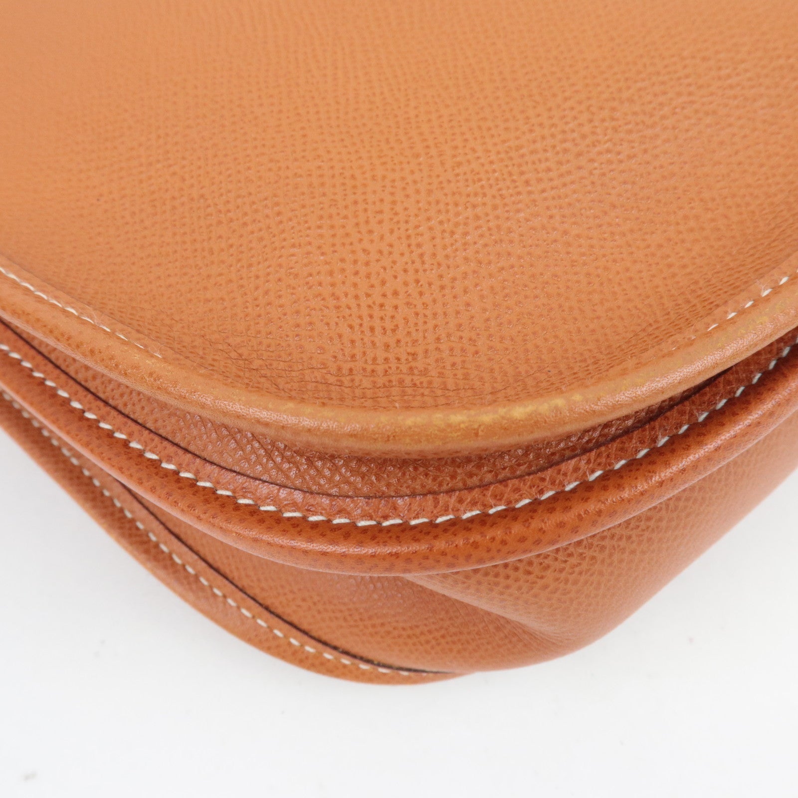 HERMES Evelyne II PM Shoulder Bag □I Stamp (2005) Veau Epsom Gold *Box, Dust bag