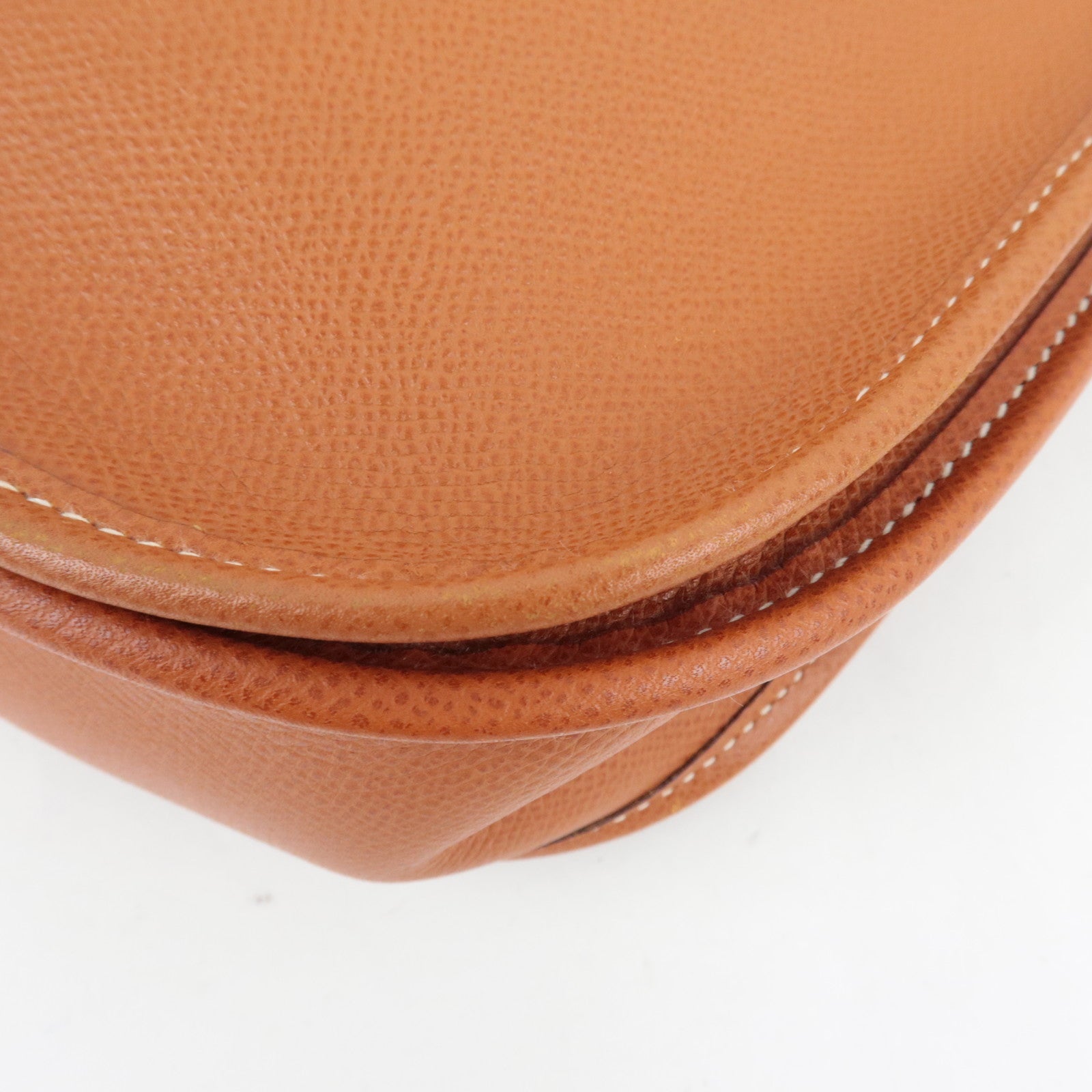 HERMES Evelyne II PM Shoulder Bag □I Stamp (2005) Veau Epsom Gold *Box, Dust bag