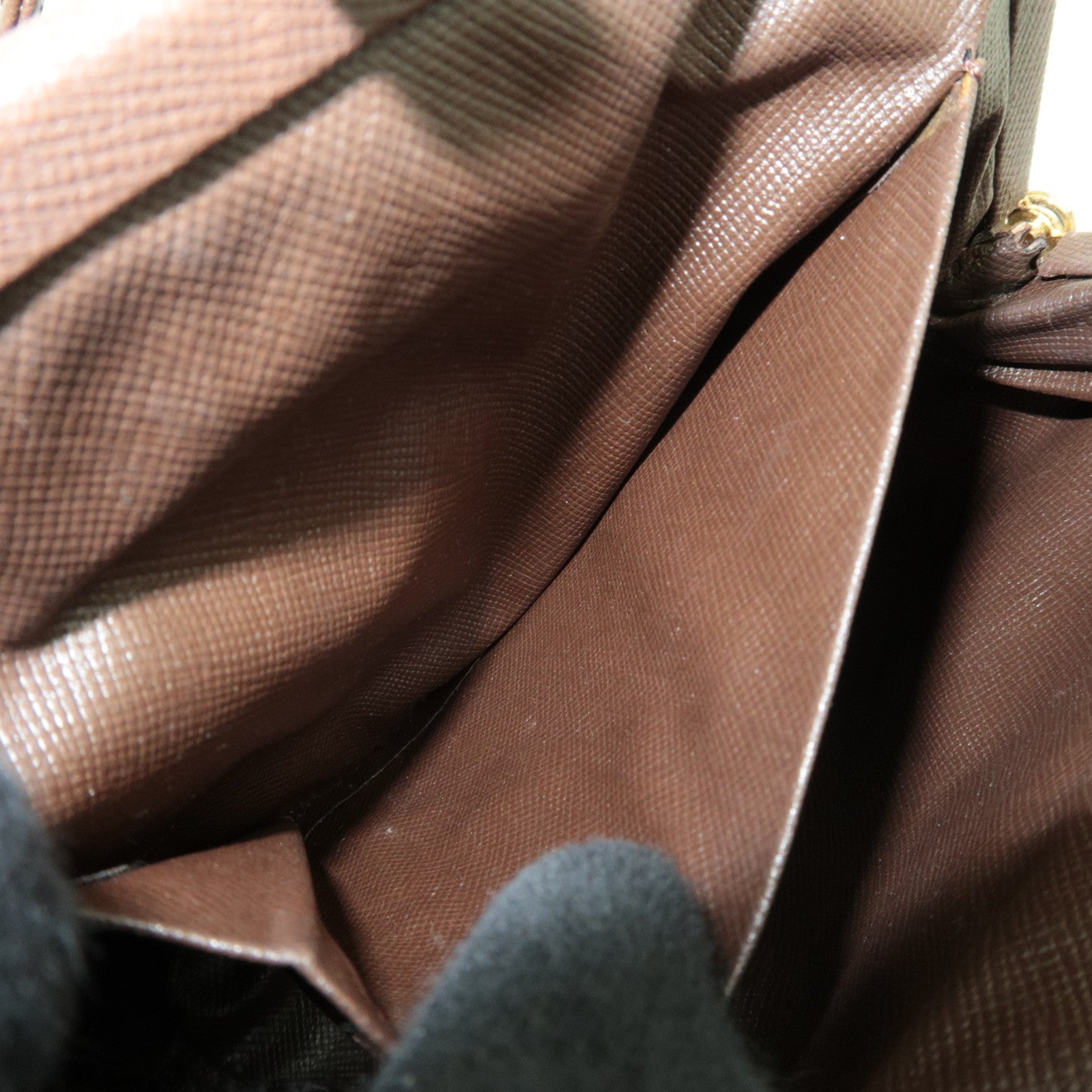 BURBERRY Burberry's Kiss Lock Shoulder Bag Canvas Leather Beige Brown