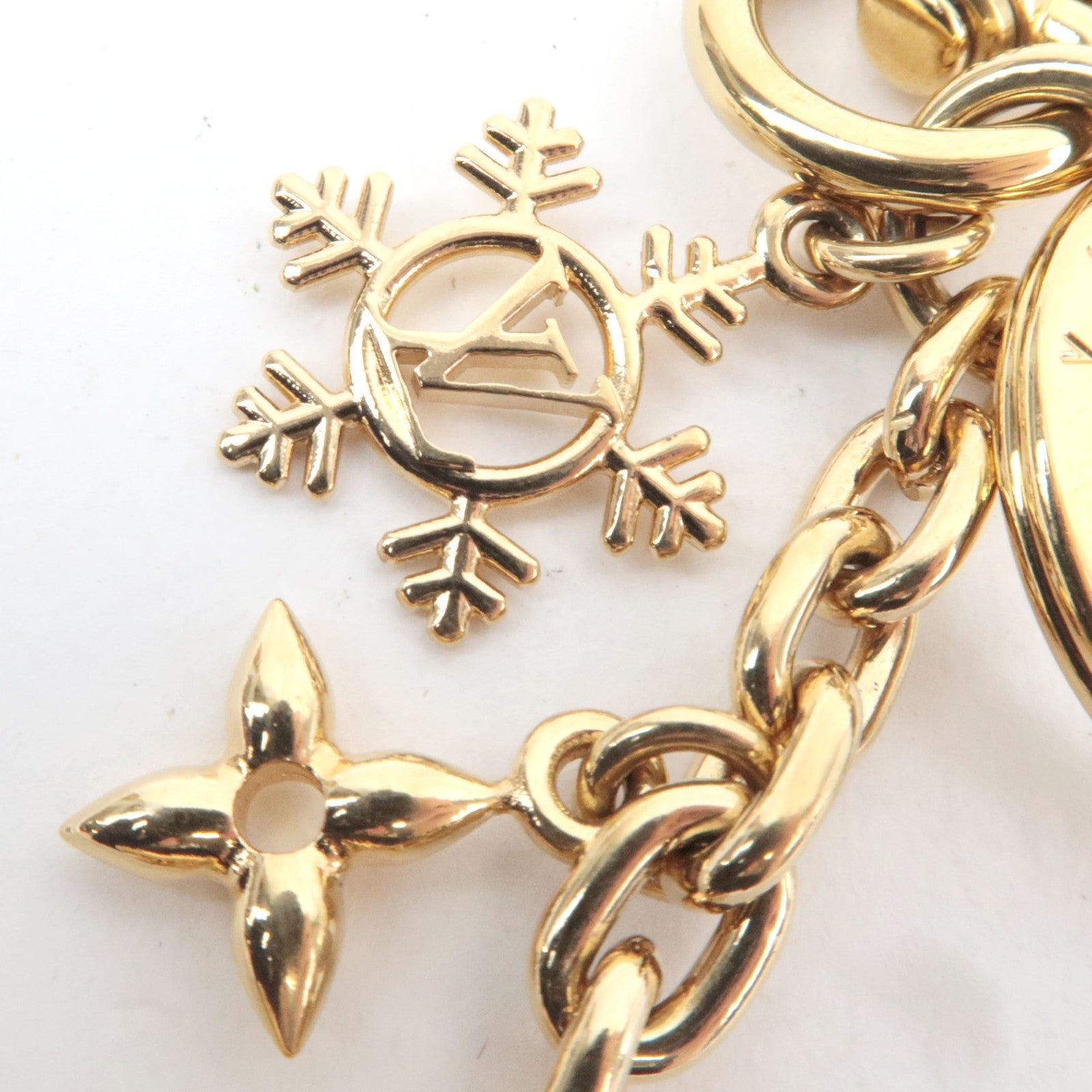 Louis Vuitton Vivienne Ice Skate Bag Charm Metal Gold M01444 BY2203 *Box, Dust bag