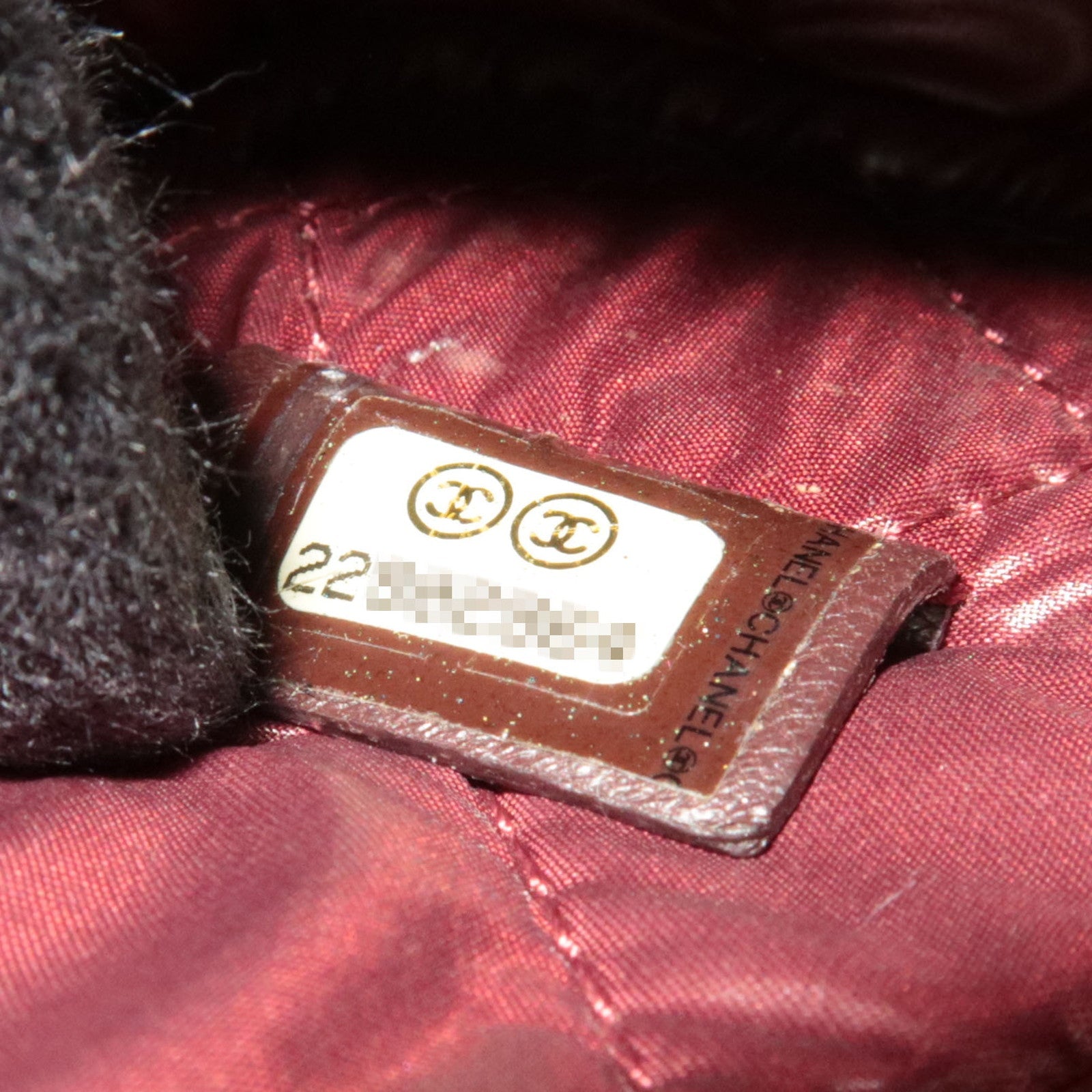 CHANEL Matelasse Cosmetic Pouch Lambskin Black Gold HDW 22902964