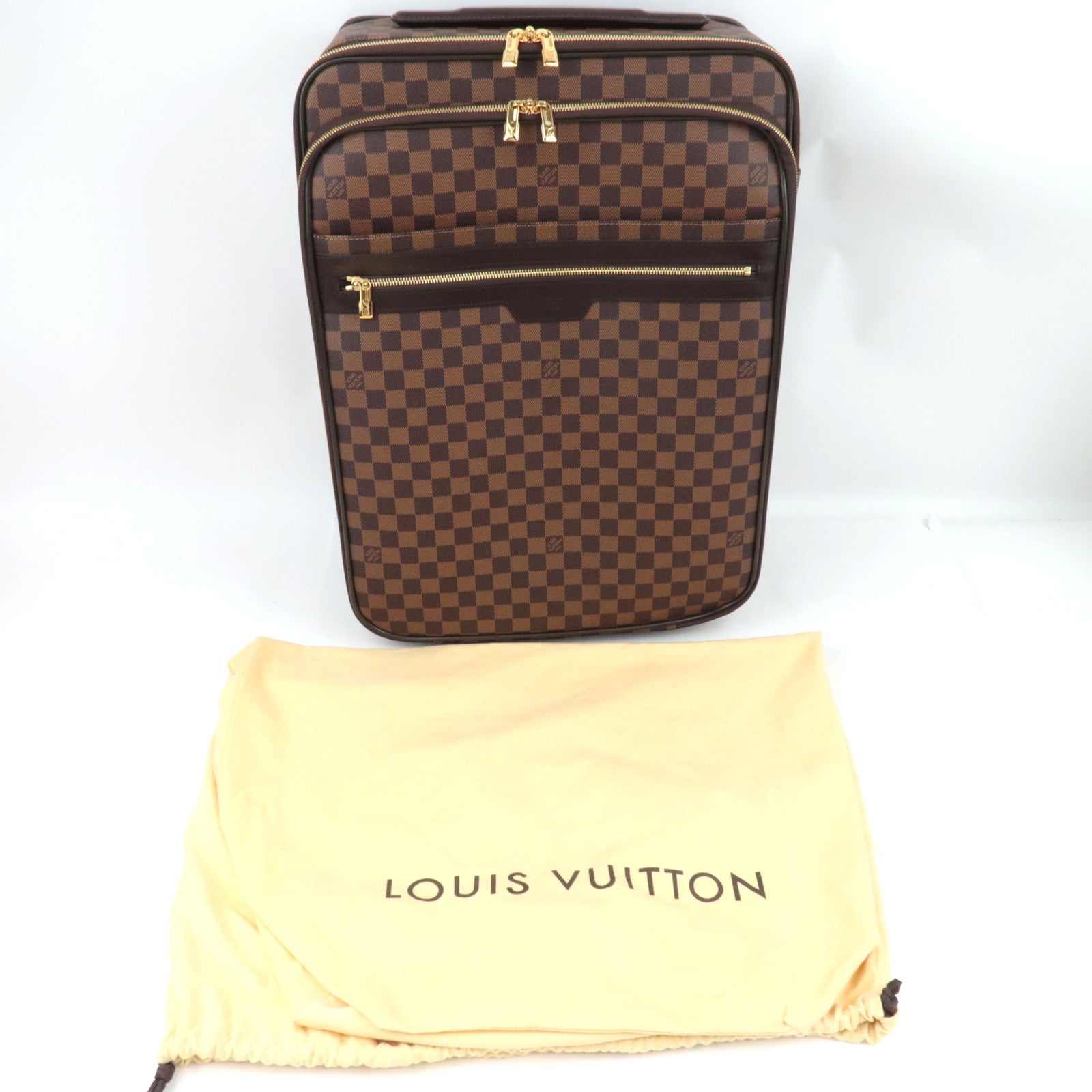 Louis Vuitton Damier Pegase 55 New Model Luggage Bag N41187 SR3192 *Dust bag