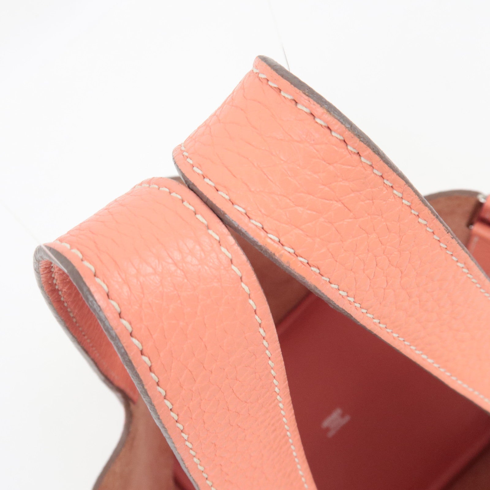 HERMES Picotin Lock PM Handbag □P Stamp (2012) Taurillon Clemence Flamingo Silver HDW *Dust bag, Key Lock