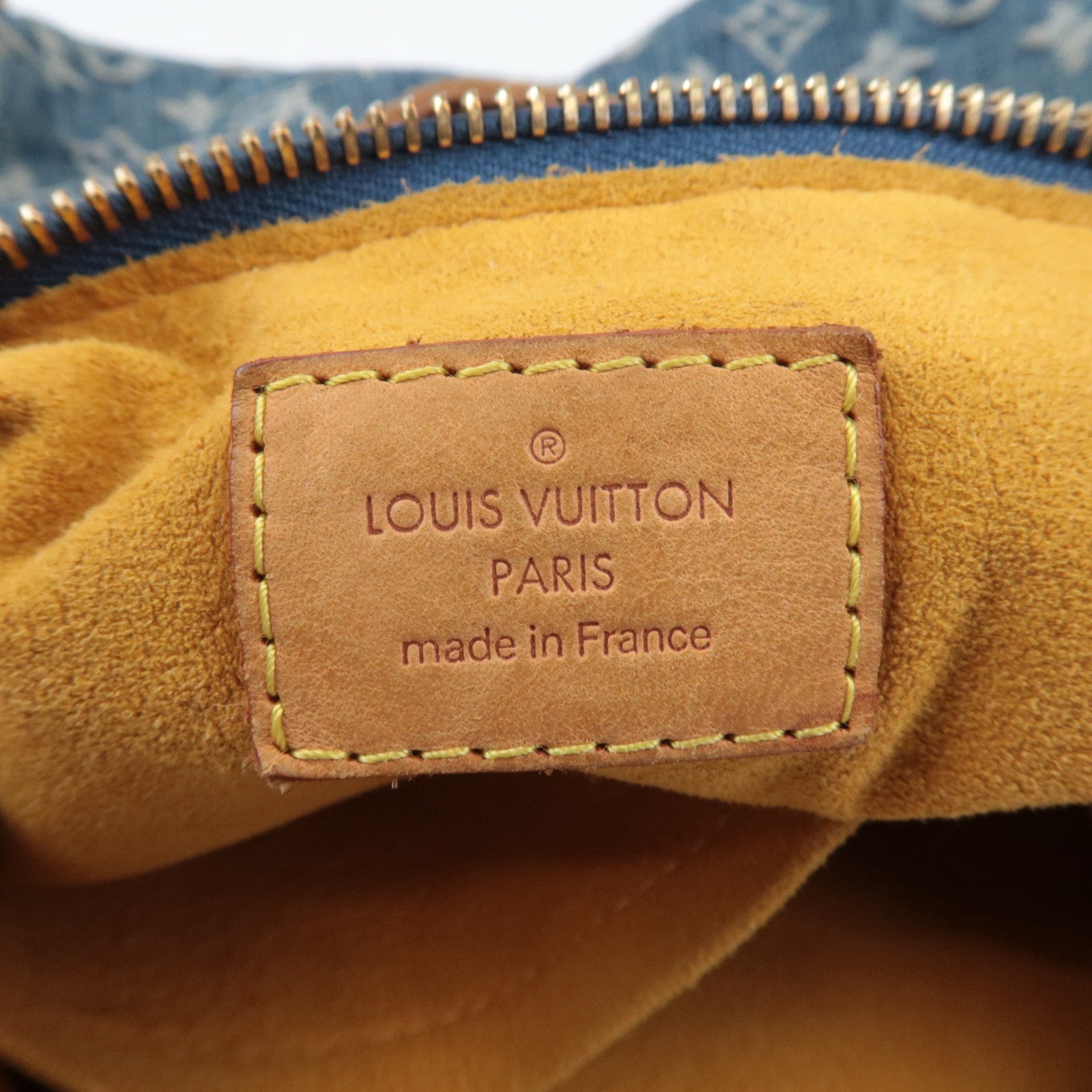 Louis Vuitton Monogram Denim Baggy GM Shoulder Bag Blue M95048 FL0056