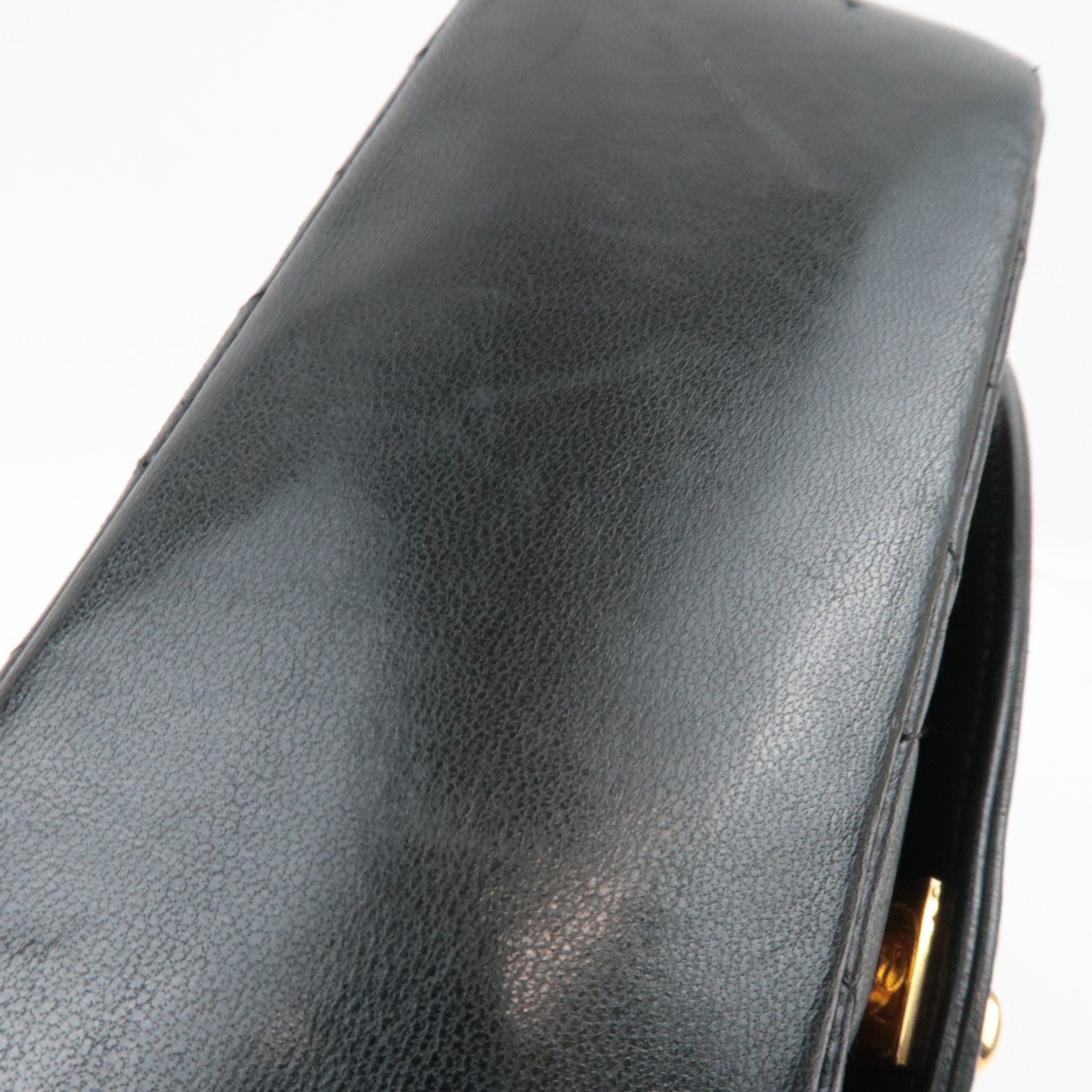 CHANEL Diana Matelasse 23 Chain Shoulder Bag Lambskin Black Gold HDW A01164 2368479